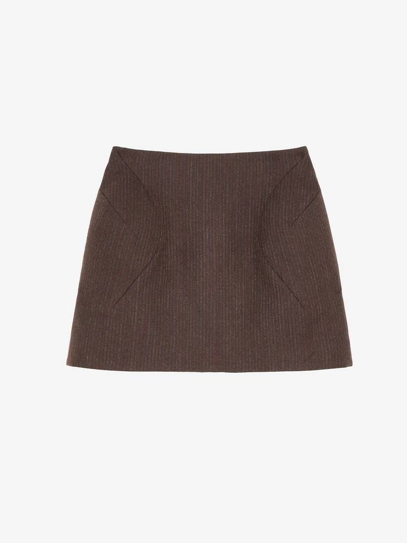 Wool Pinstripe Mini Skirt | Alexander McQueen - image 1