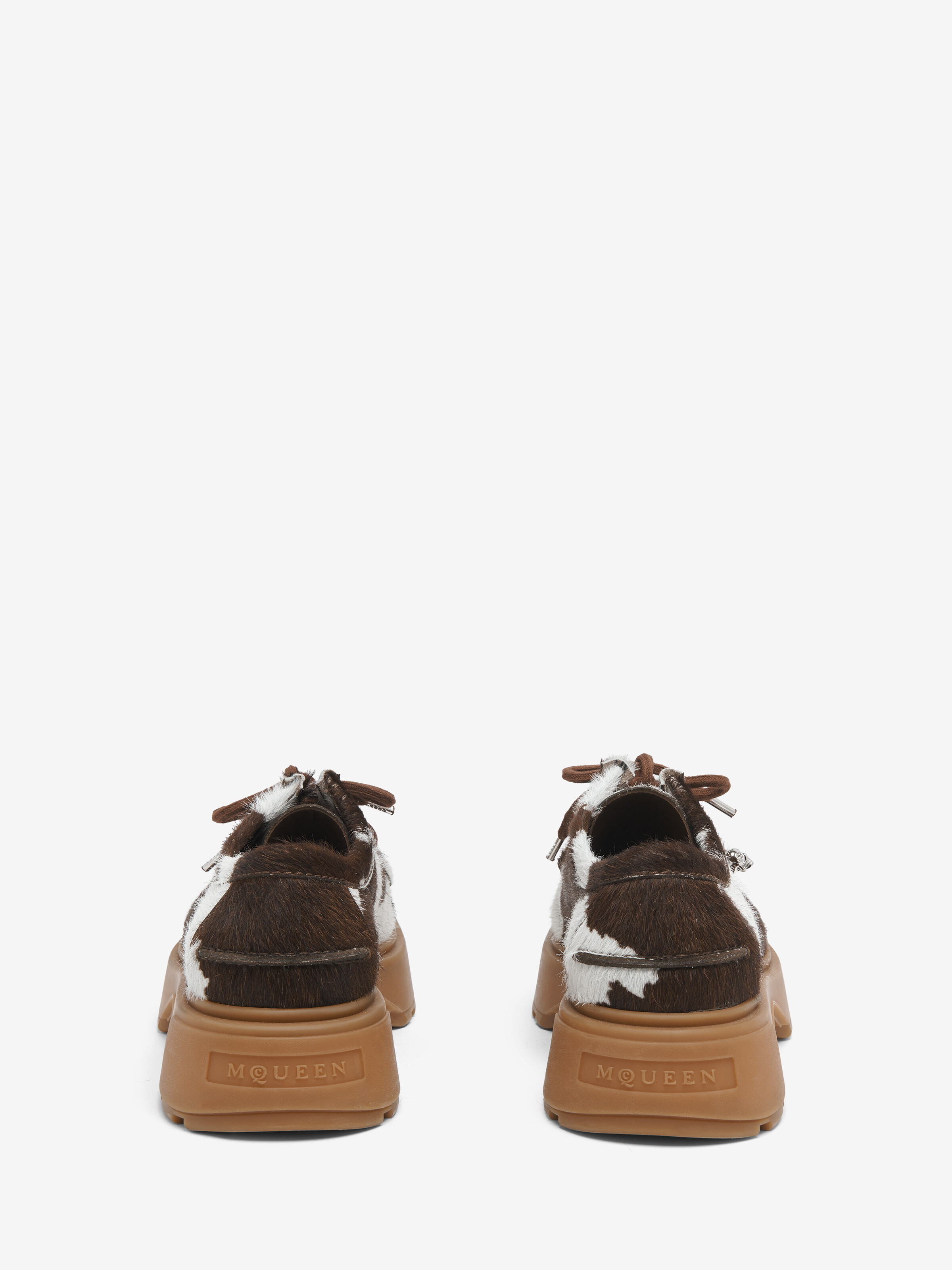 Chaussures Rover pour Homme en Marron/Marron Clair in Cuir de veau | Alexander McQueen - image 4