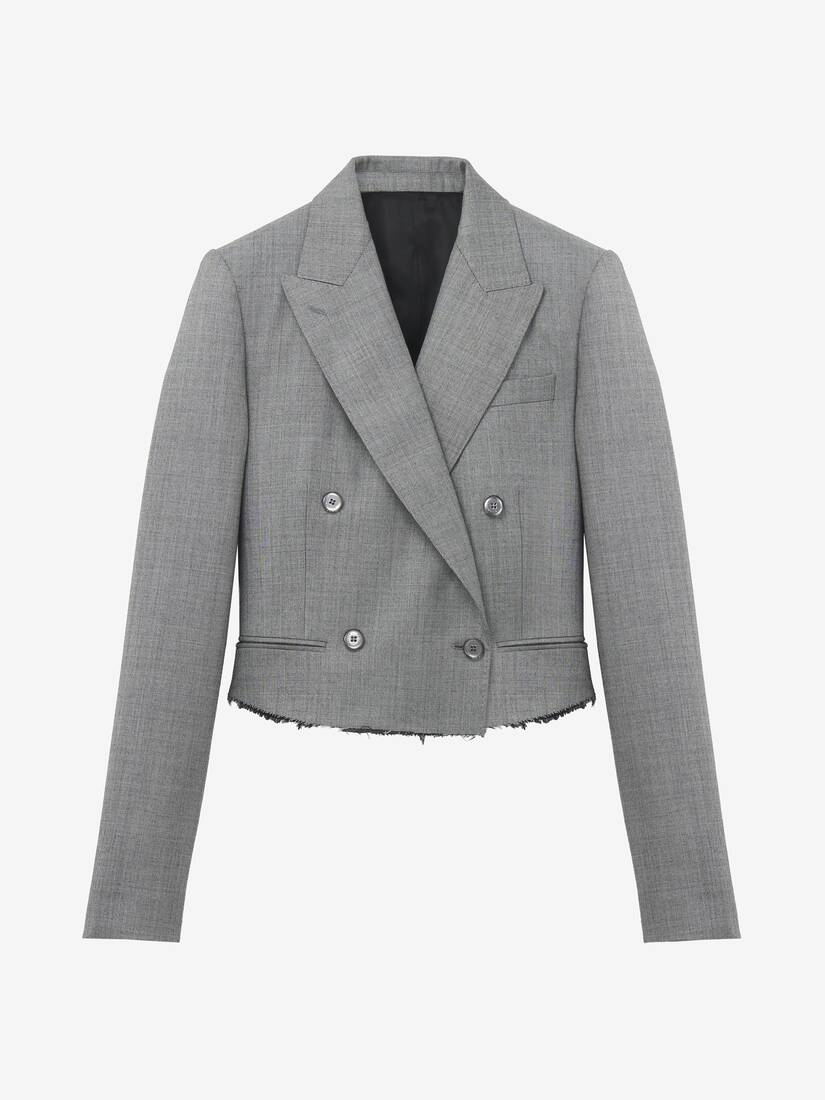 Cropped Double-breasted Jacket | Alexander McQueen - image 1
