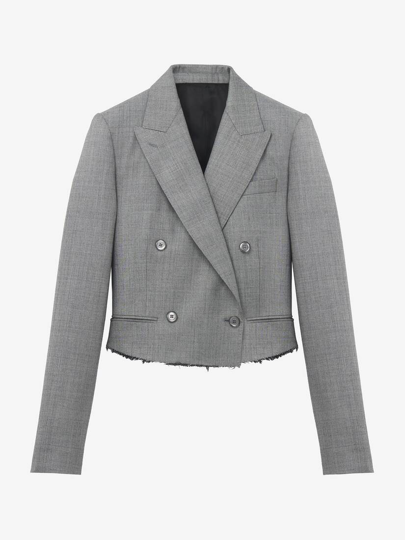 Cropped Double-breasted Jacket | Alexander McQueen - image 1