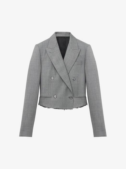 クロップド ダブルブレストジャケット | McQueen JP
