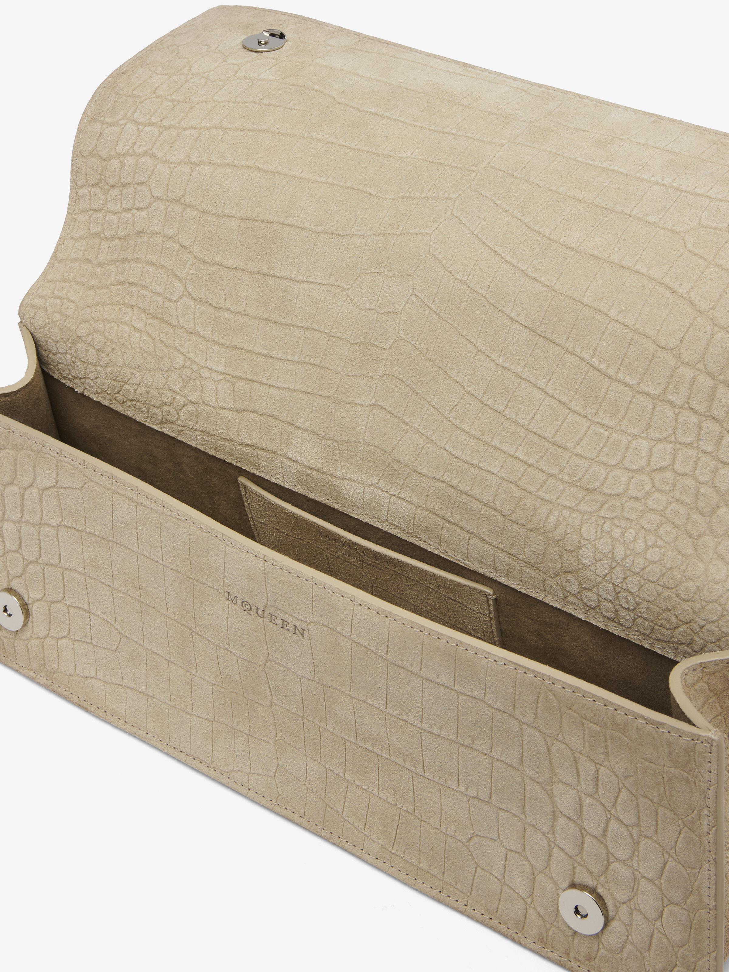 Women's Jewelled Top Handle in Light Brown in Calf Leather | Alexander McQueen - image 5
