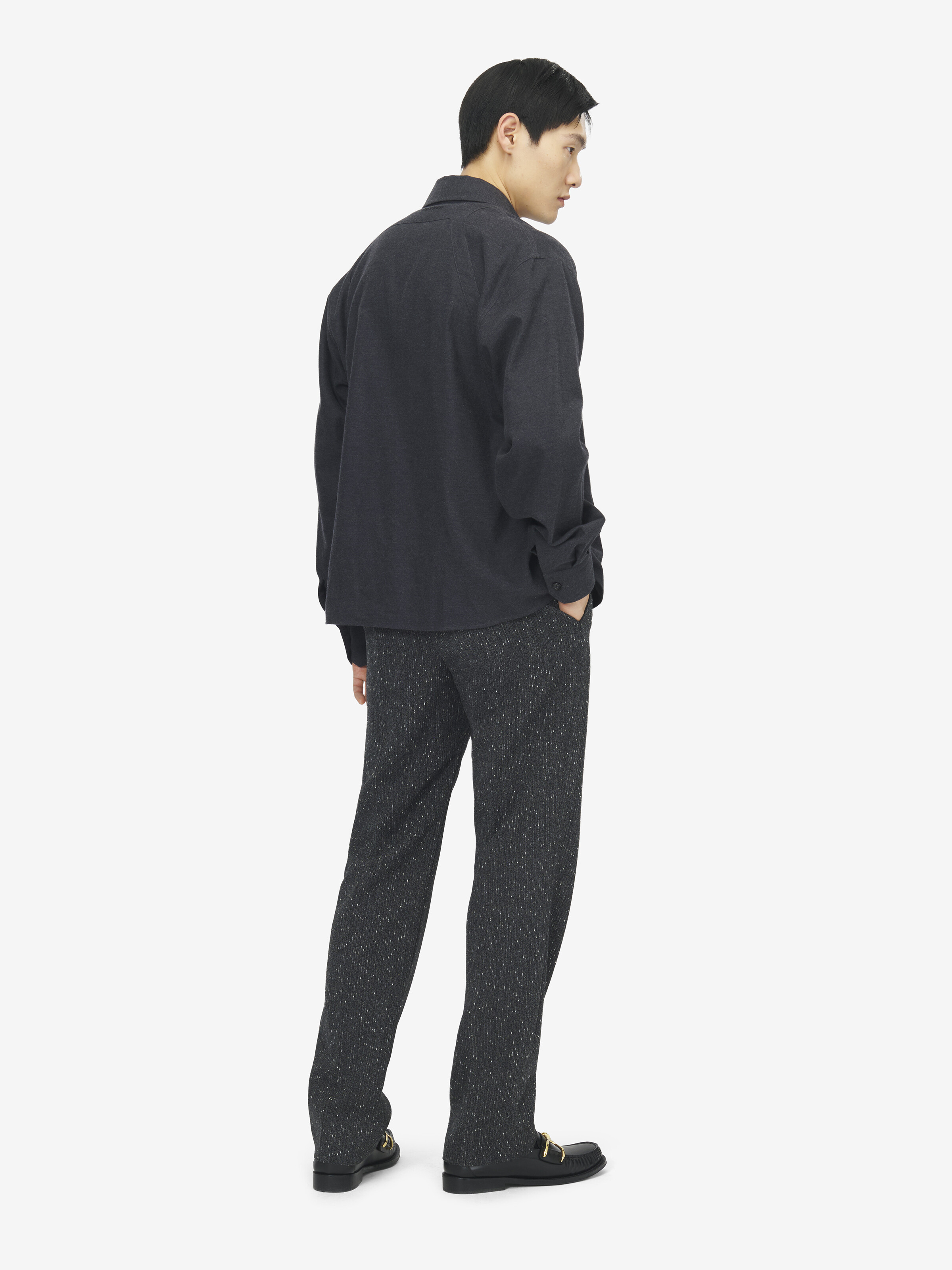 Surchemise harnais pour Homme en Charbon in 100% Coton | Alexander McQueen - image 3