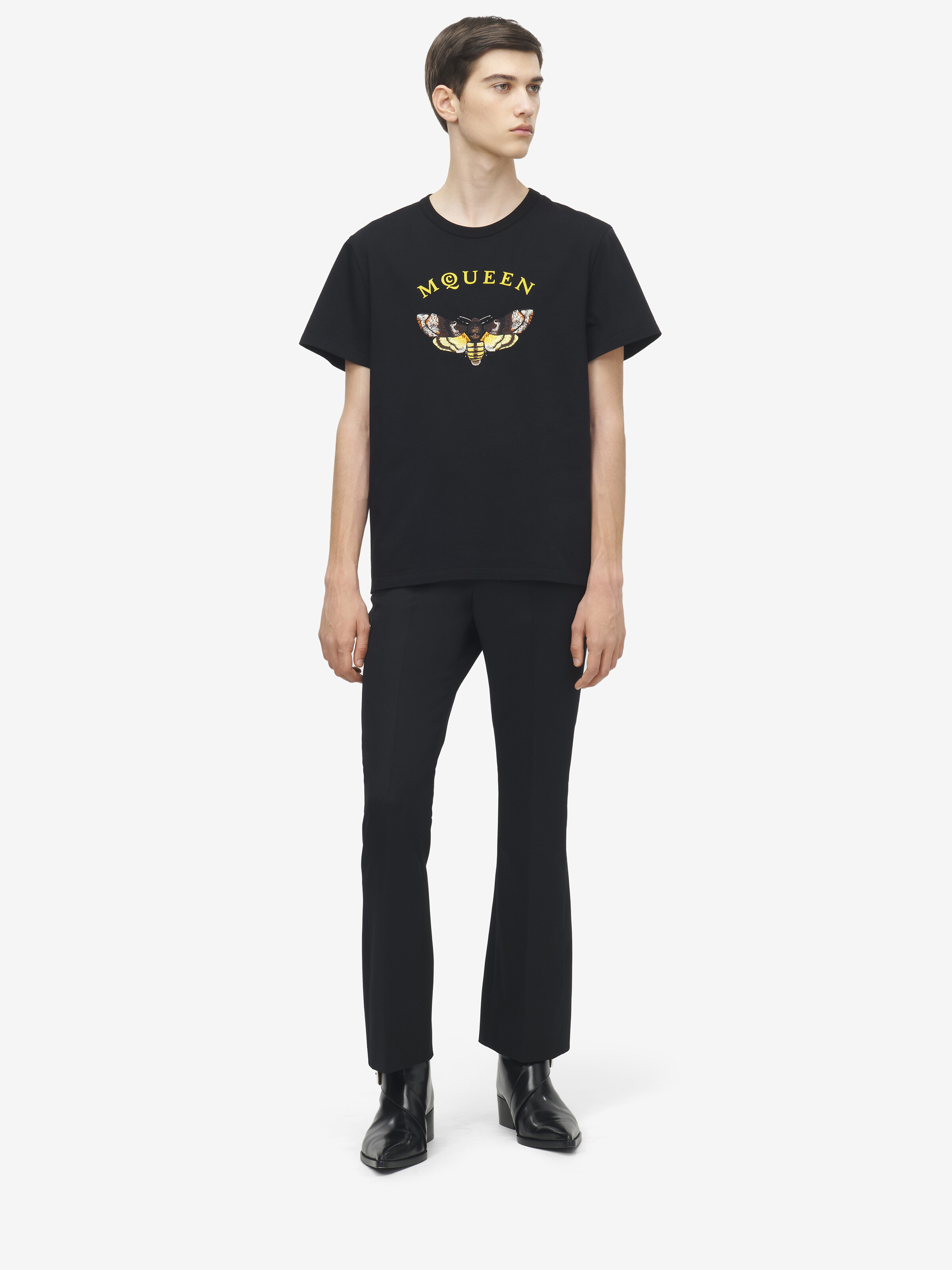 飞蛾刺绣标志T恤 in 100% 棉 | Alexander McQueen - image 2