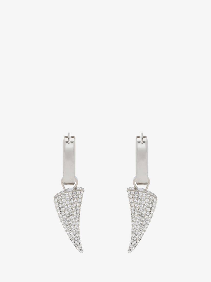 Jewelled Tiger Claw Earrings