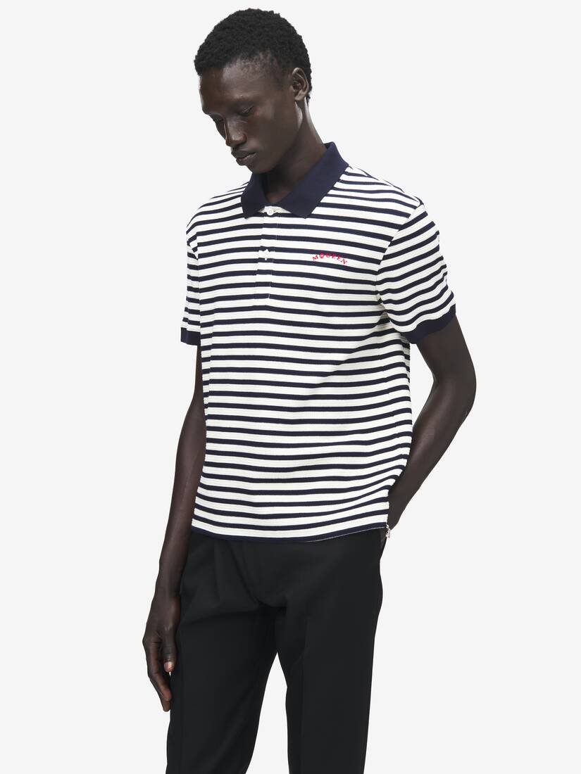 Striped Polo Shirt | Alexander McQueen - image 1