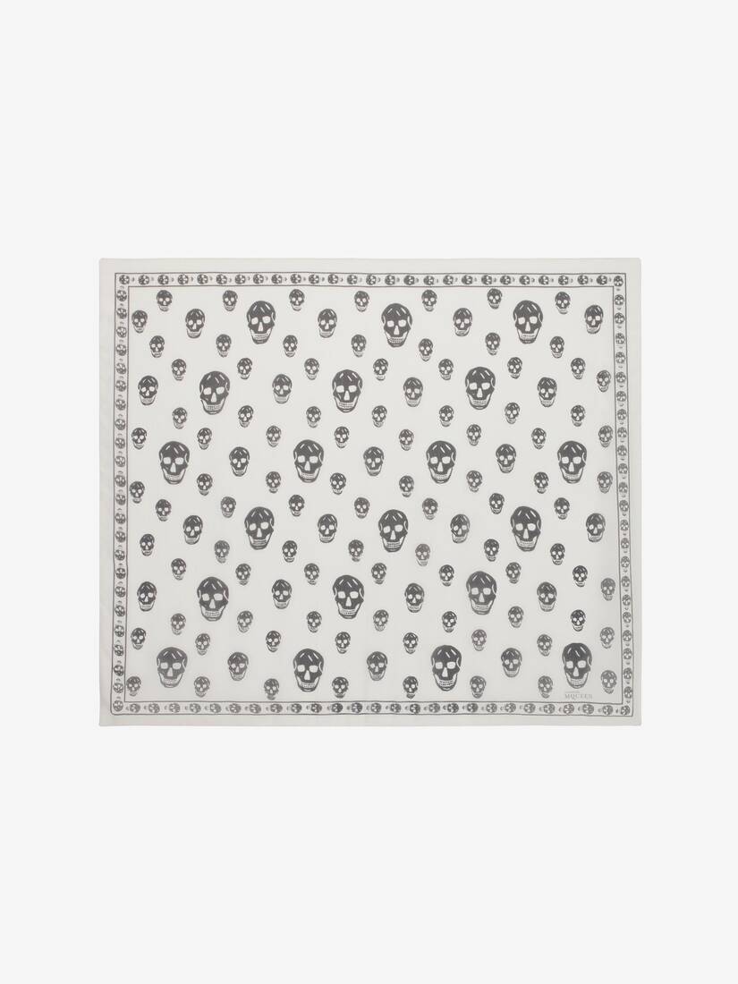 Classic Silk Chiffon Skull Scarf | Alexander McQueen - image 1