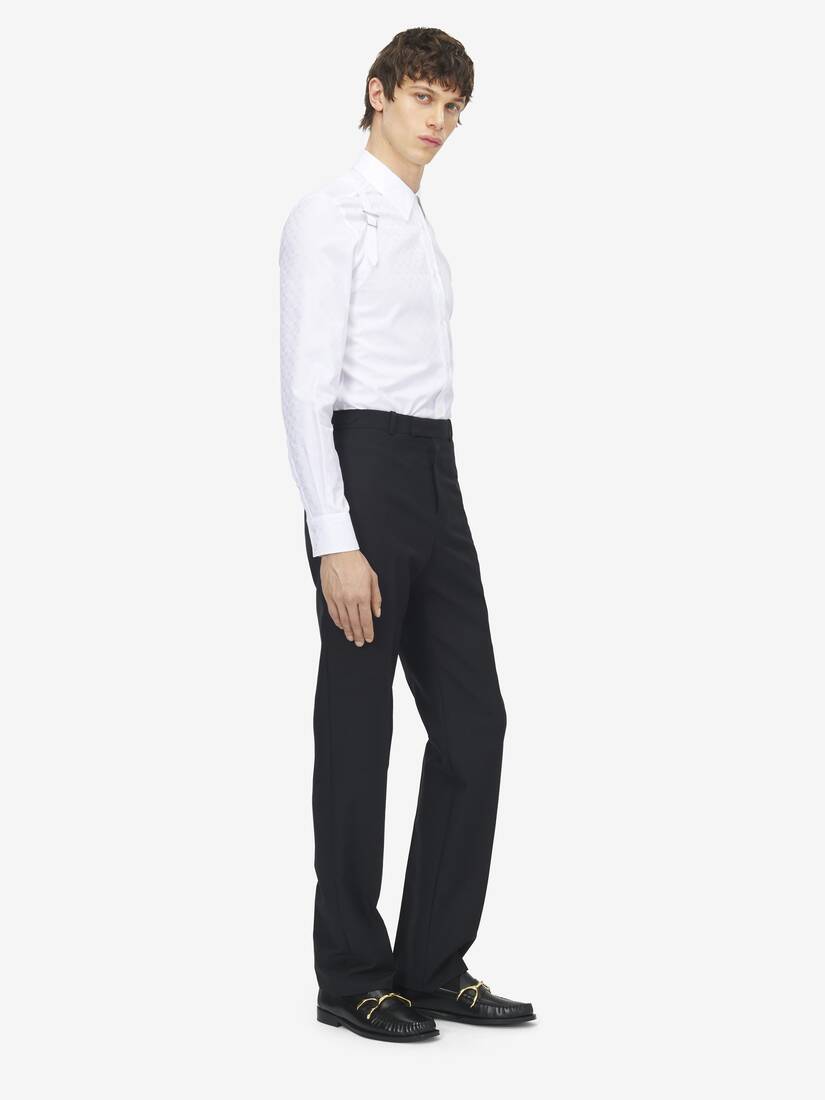 Wool Mohair Tailored Trousers | Alexander McQueen - image 3