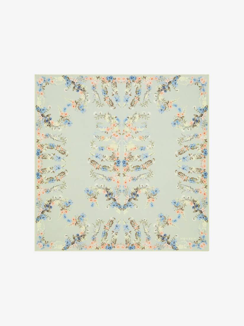 Wallpaper Floral Ribcage Scarf | Alexander McQueen - image 1