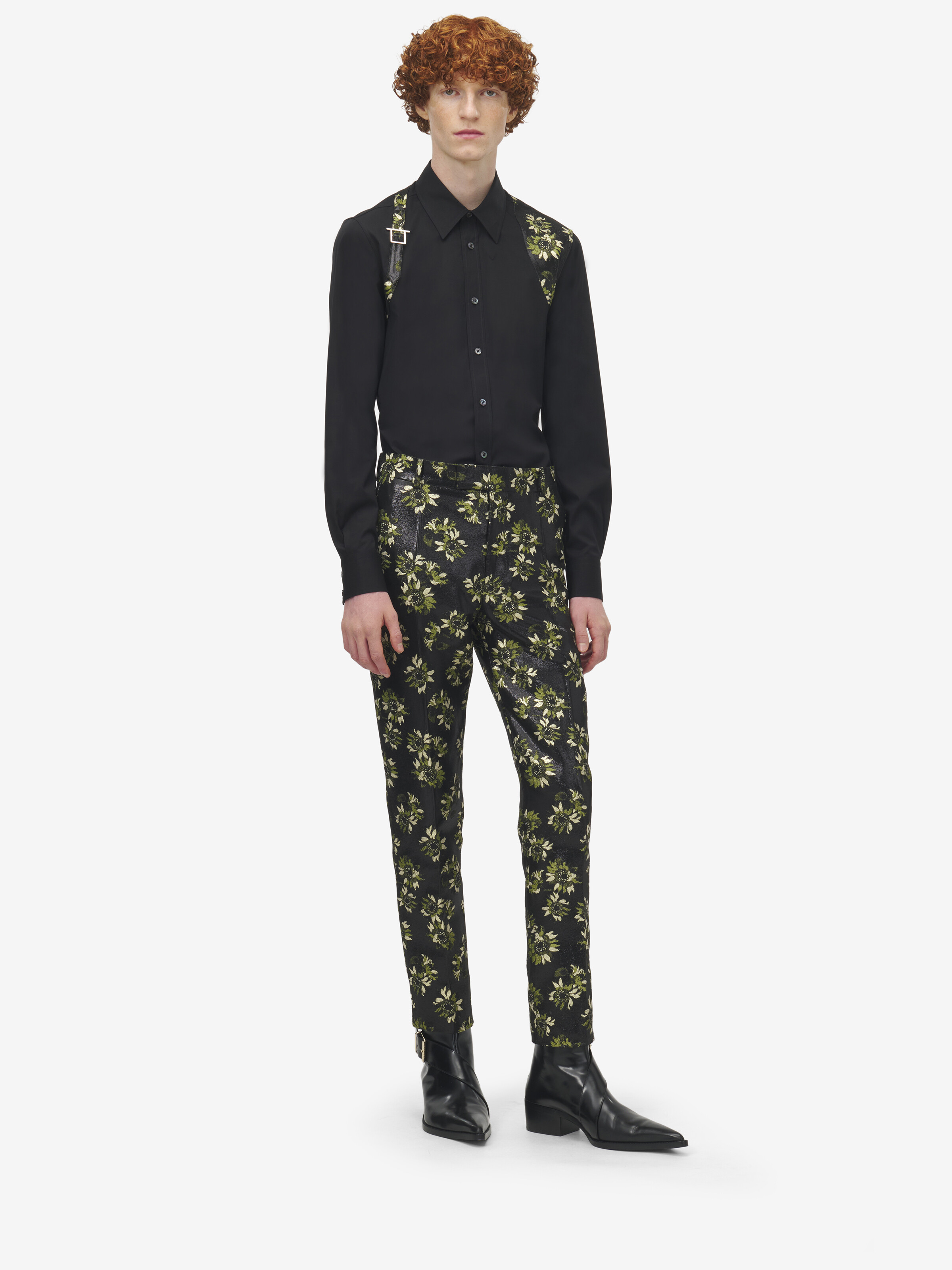 向日葵背带衬衫 in 100% 棉 | Alexander McQueen - image 2
