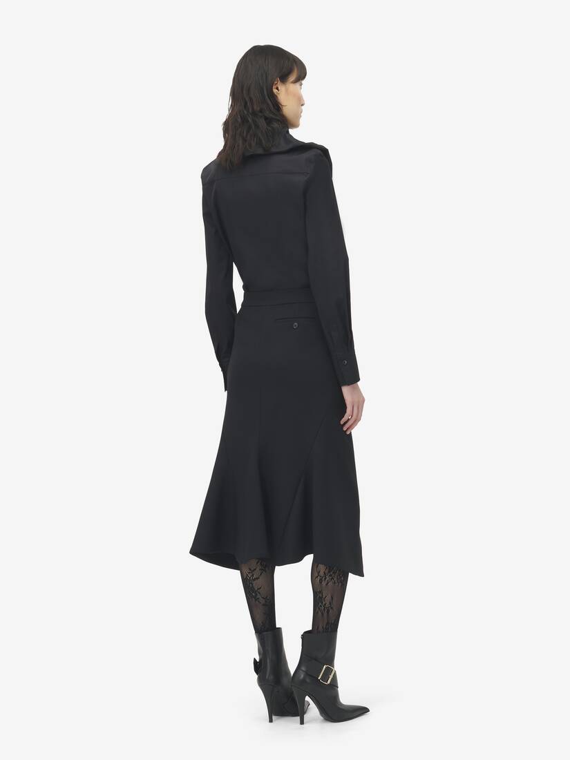 Ruffled Cotton Shirt