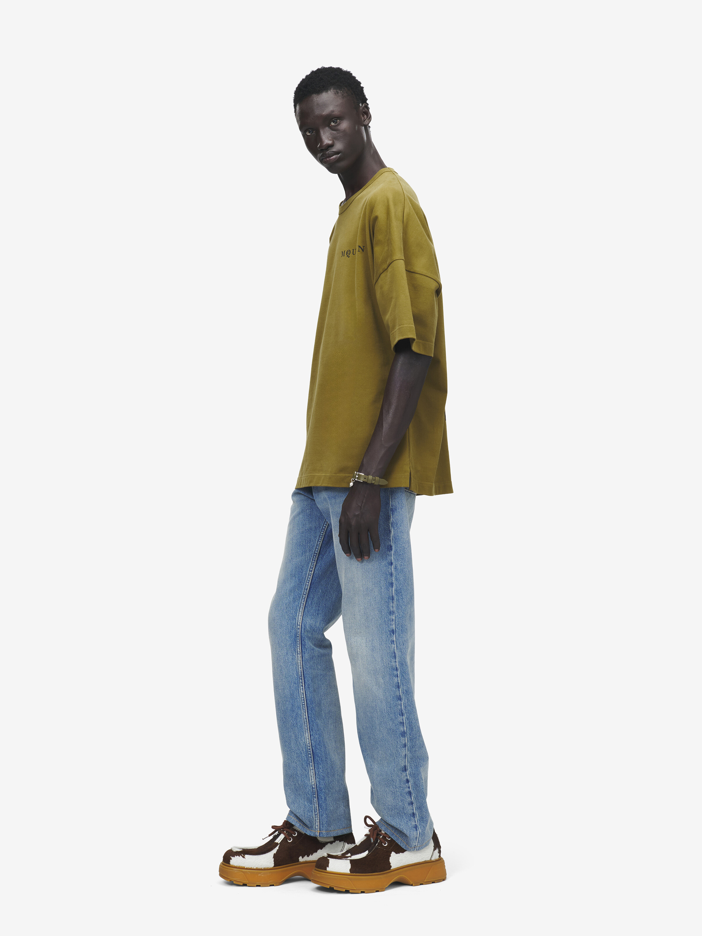 Men's Oversized McQueen T-Shirt in Green in 100% Cotton | Alexander McQueen - image 4