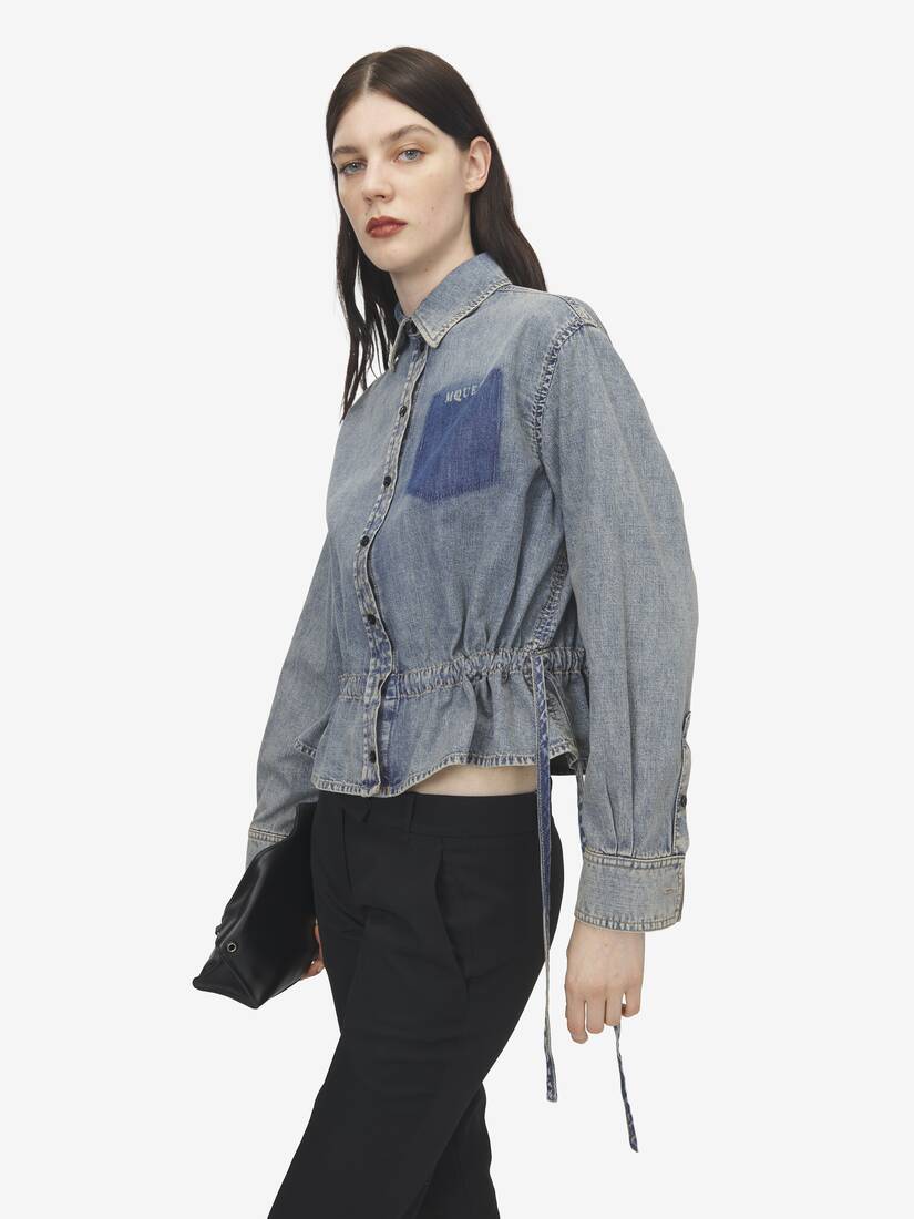 Chambray Shirt Jacket | Alexander McQueen - image 6