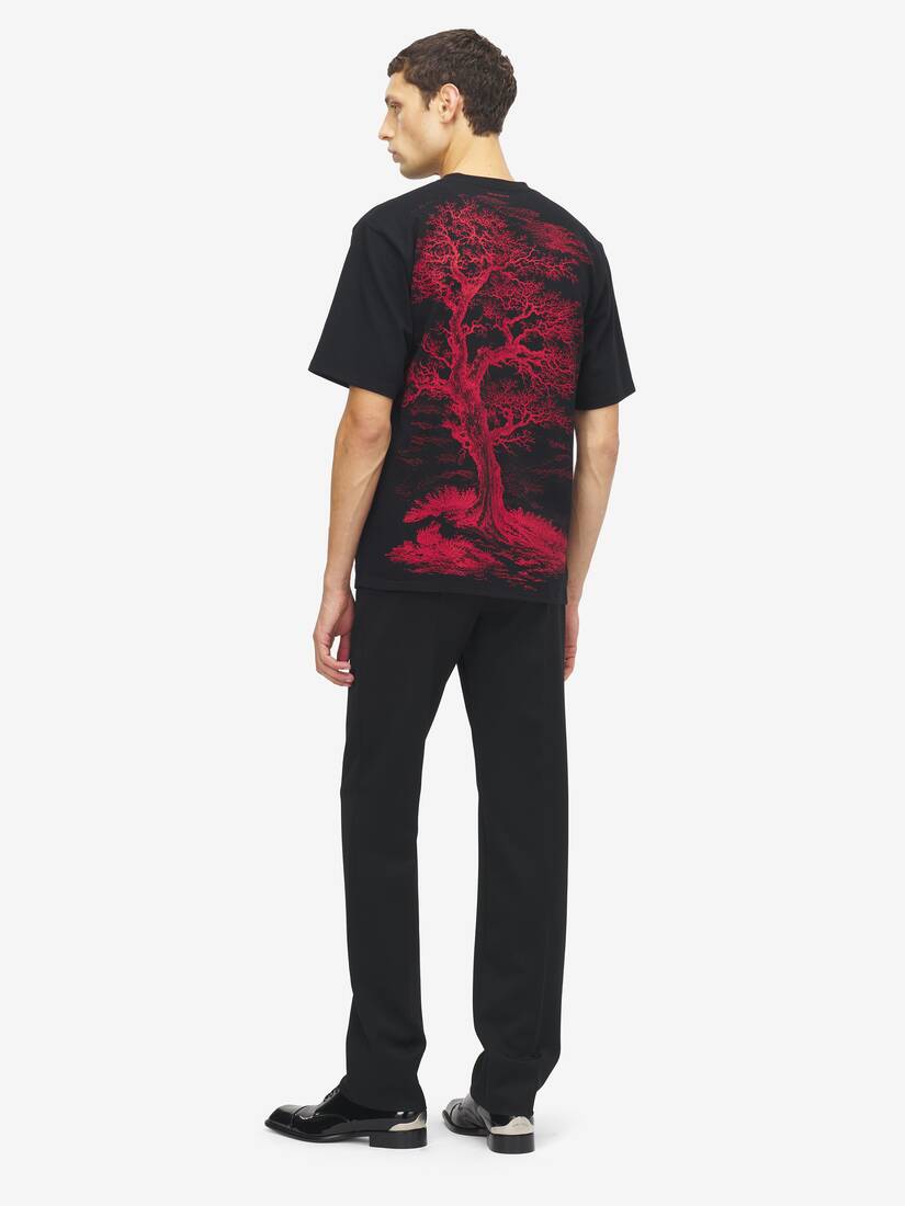 Tree Of Life' Print T-Shirt | Alexander McQueen - image 4