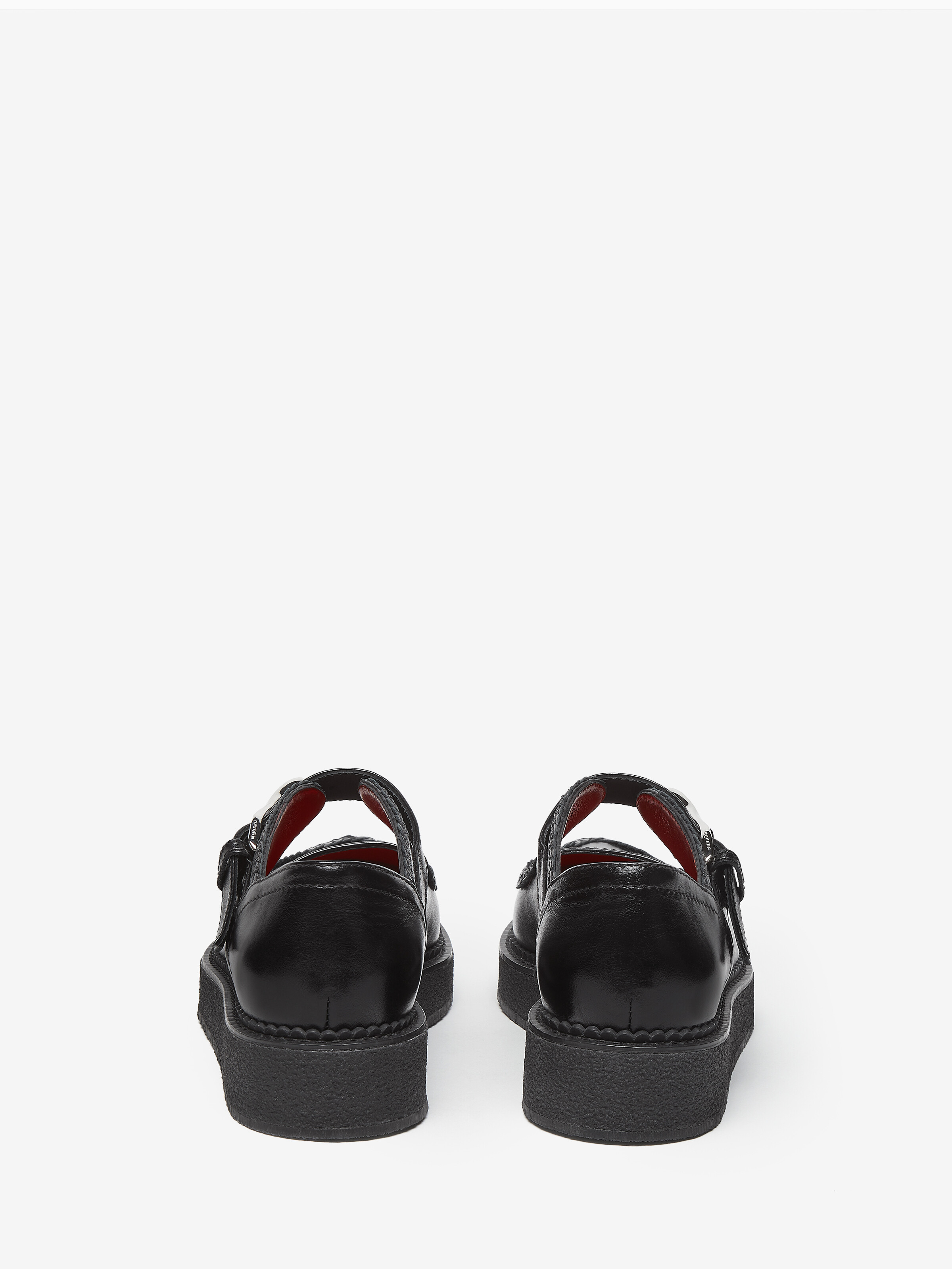 Women's Wishbone Creeper in Black in Calf Leather | Alexander McQueen - image 4