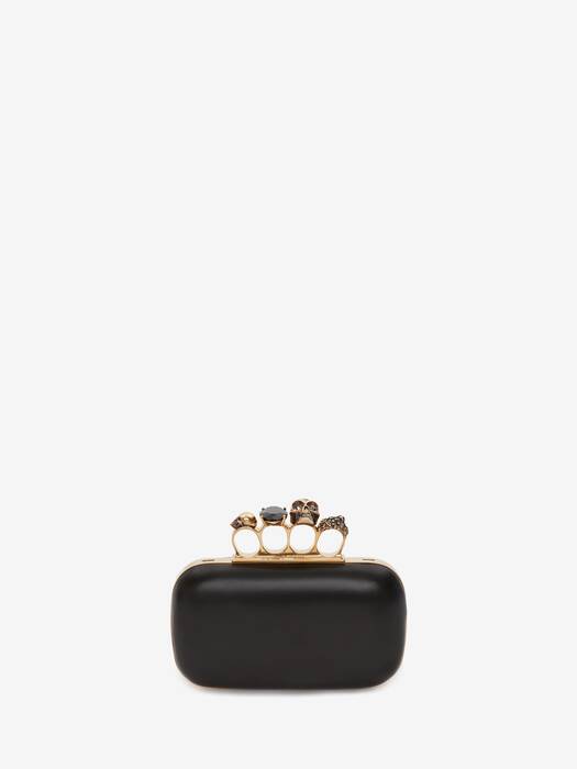 Women's Knuckle Clutch in Black | Alexander McQueen US