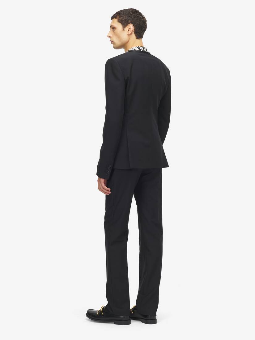 Floral Embroidery Double-breasted Jacket | Alexander McQueen - image 4