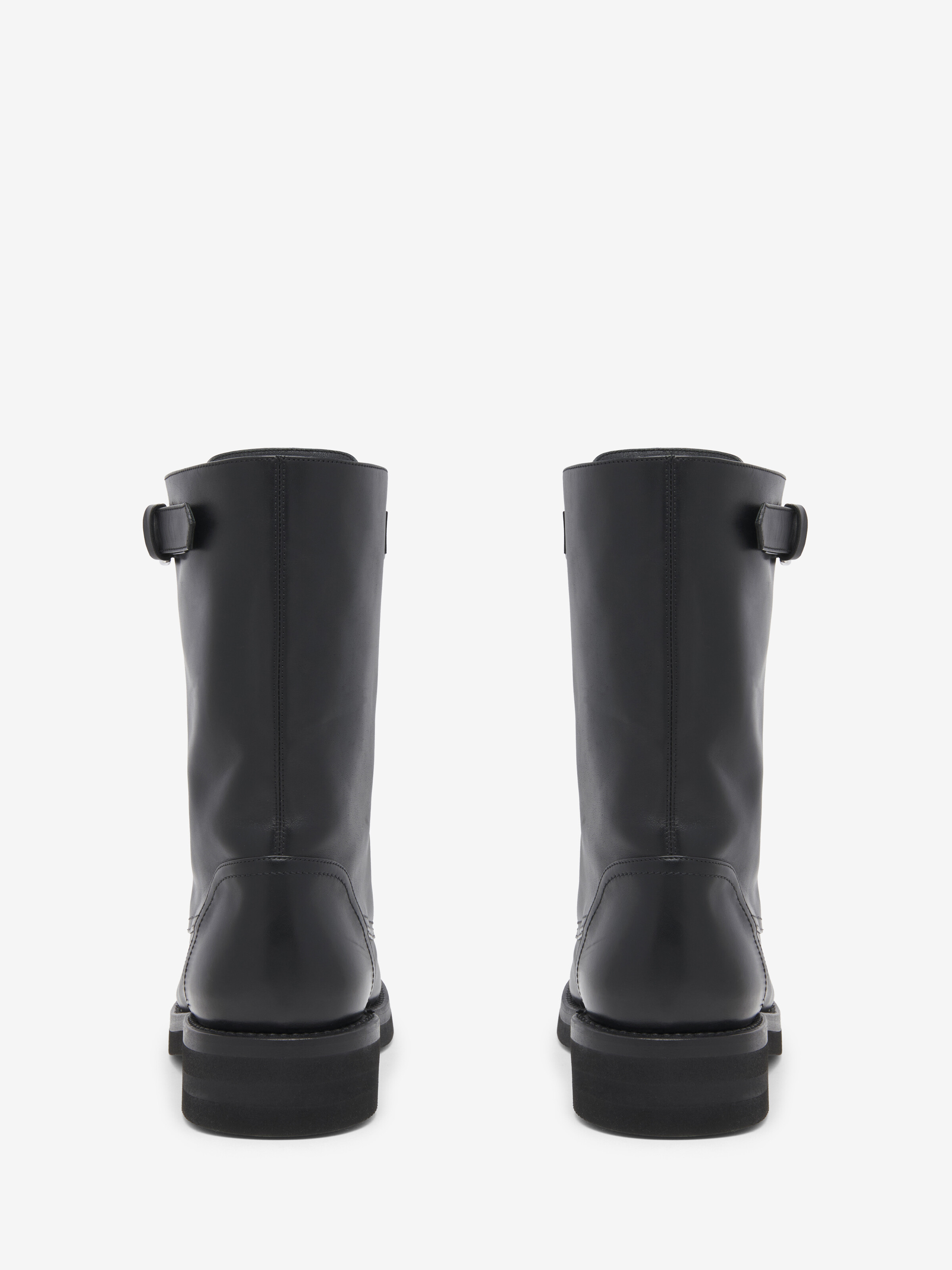 Men's Biker Boot in Black in Calf Leather | Alexander McQueen - image 4