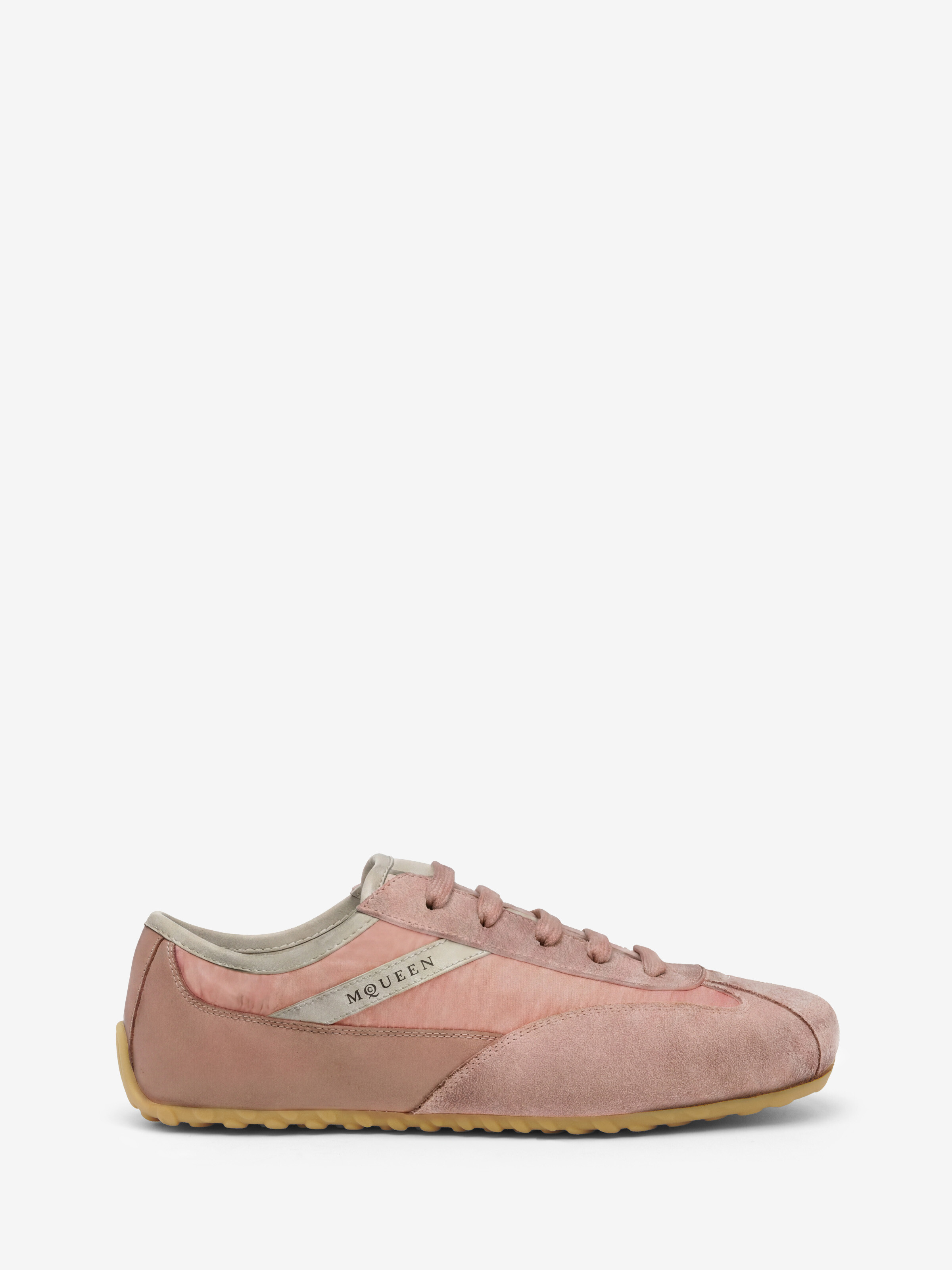 Women's Boxe Sneaker in Light Pink in Upper: Calf Leather. 100% Polyester. 94% Polyester, 6% Polyurethane. | Alexander McQueen - image 1
