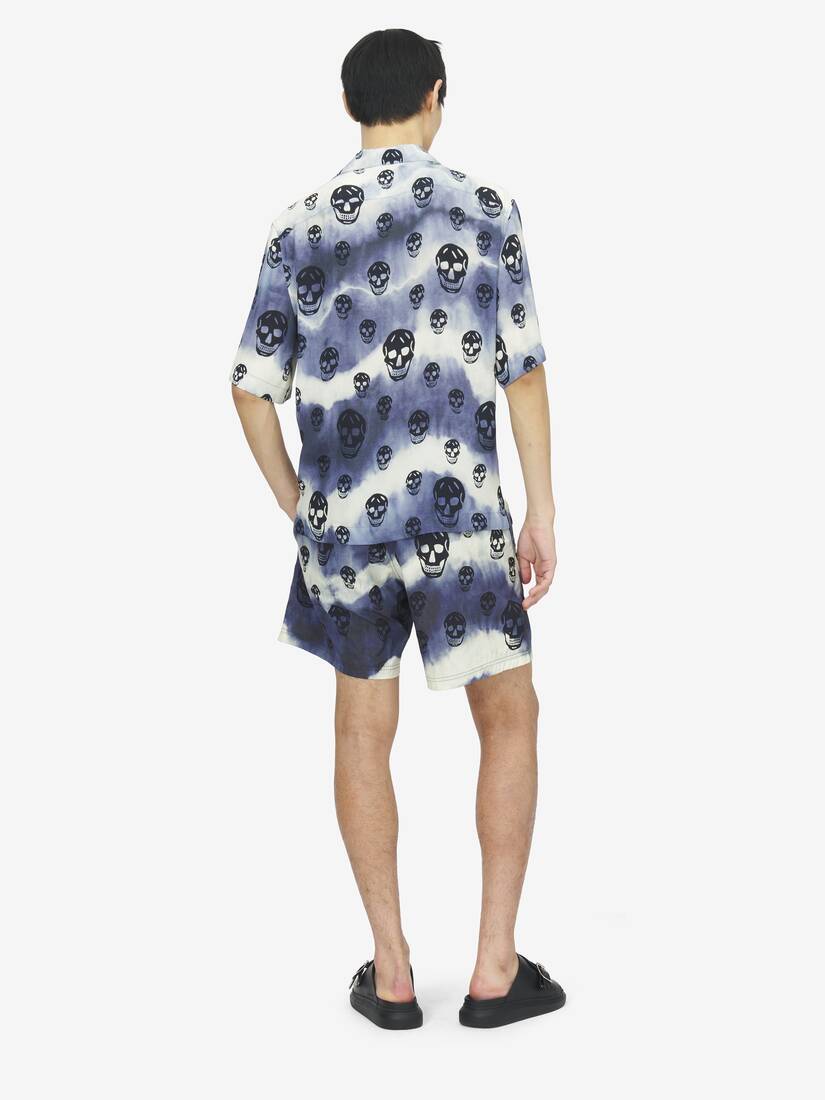 Tie-Dye Skull Hawaiian Shirt | Alexander McQueen - image 4