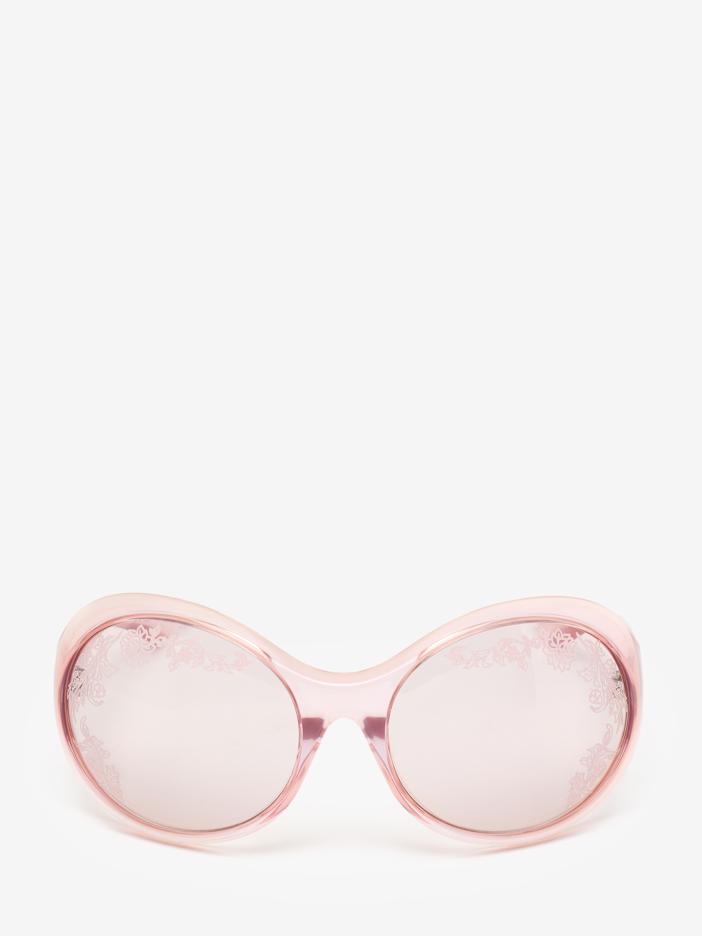 Lunettes de soleil rondes Kate en Rose in Bio-injection | Alexander McQueen - image 1