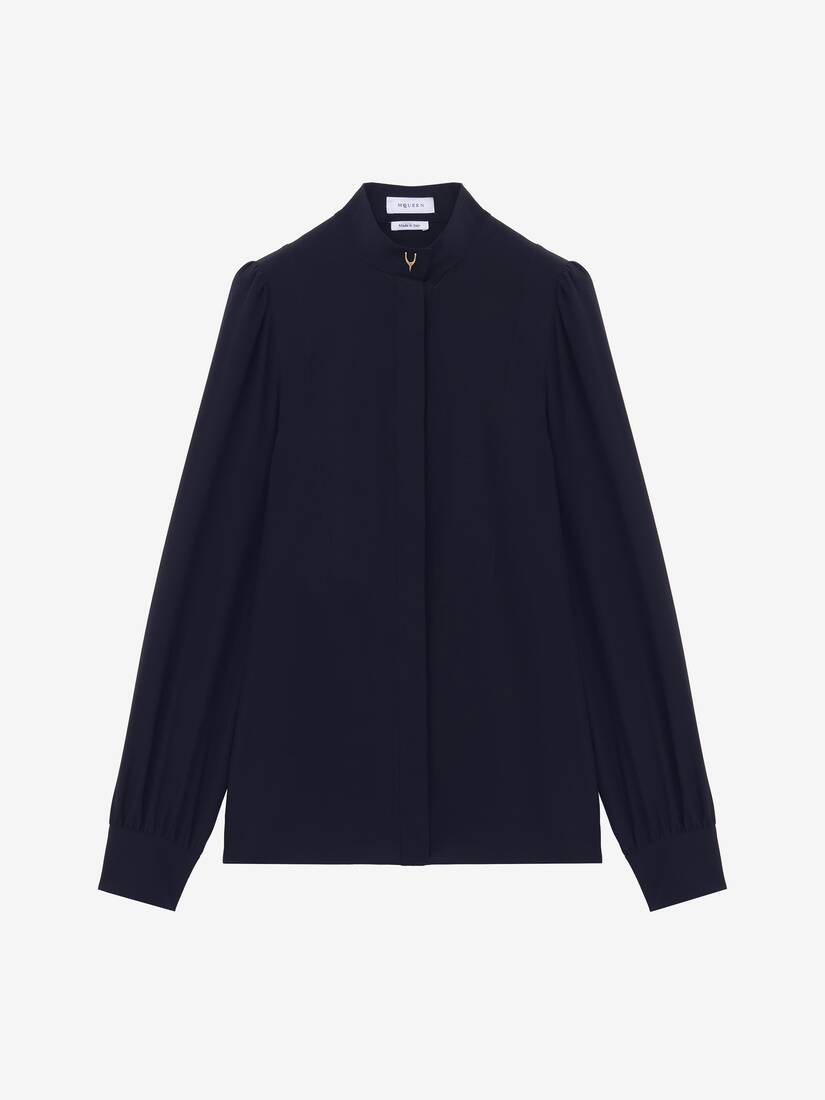 Chemise Wishbone en soie | Alexander McQueen - image 1