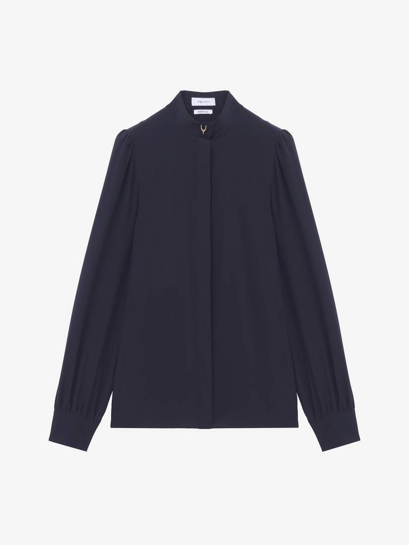 Wishbone Silk Shirt | Alexander McQueen - image 1