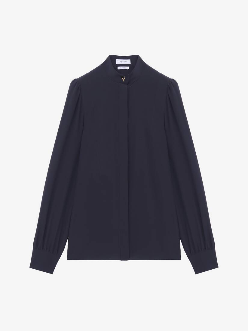 Wishbone Silk Shirt | Alexander McQueen - image 1