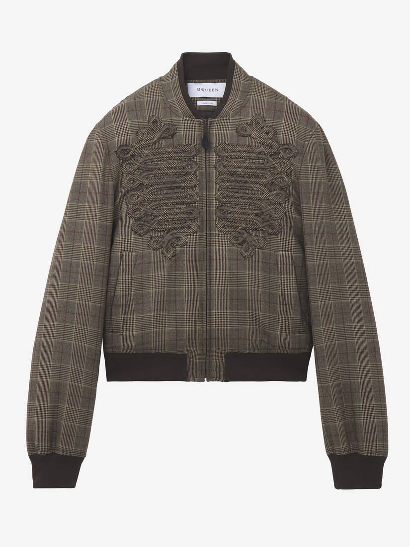 Prince Of Wales Check Bomber Jacket | Alexander McQueen - image 1
