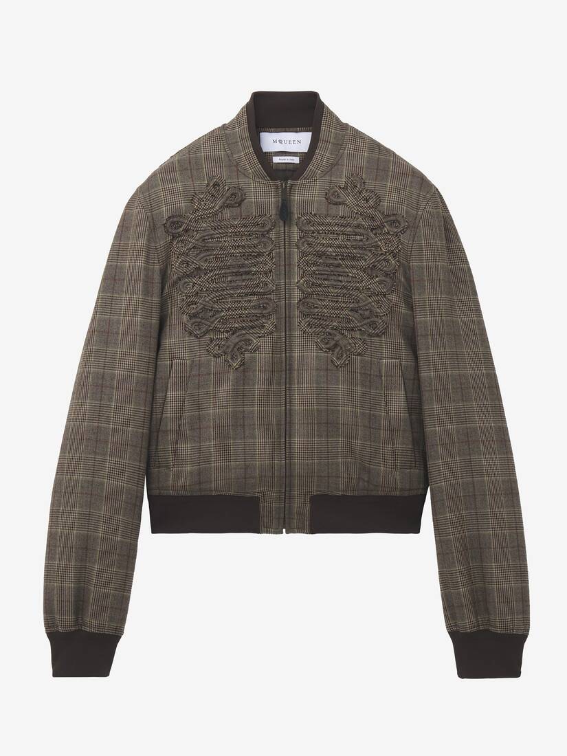 Prince Of Wales Check Bomber Jacket | Alexander McQueen - image 1