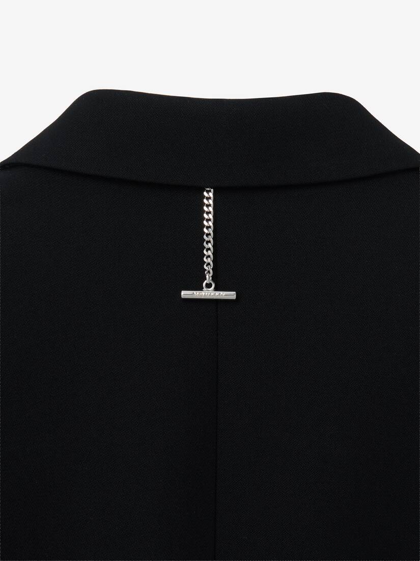 Lace Ribcage Embroidery Single-breasted Jacket | Alexander McQueen - image 4