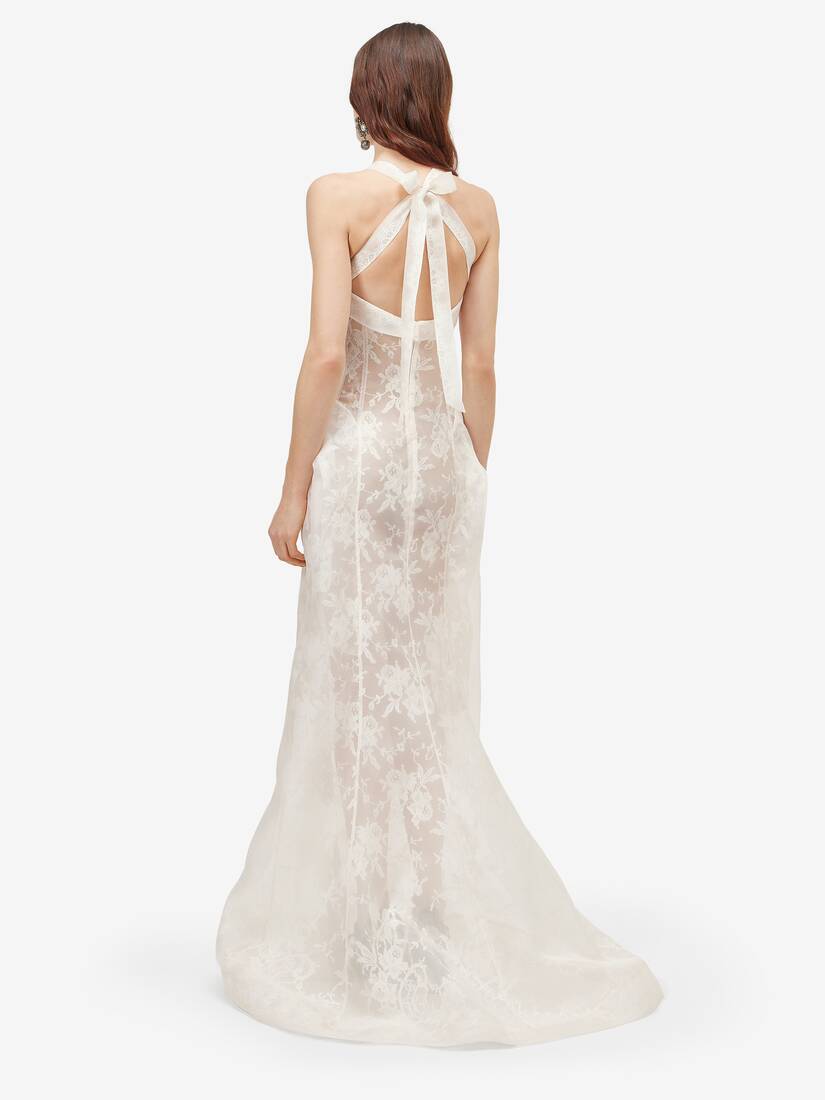Floral Lace Evening Dress | Alexander McQueen - image 4