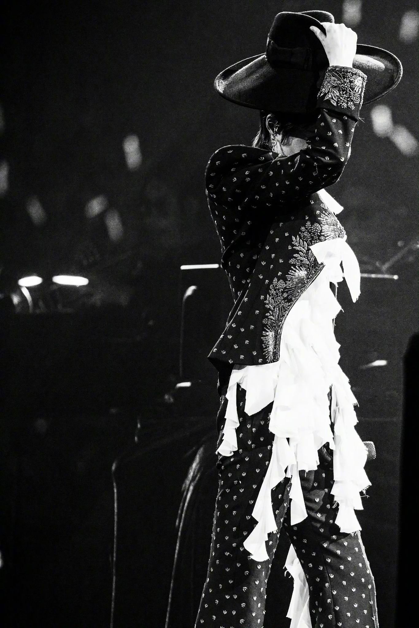 Chris Lee wearing custom McQueen Autumn Winter 2025 in Chengdu