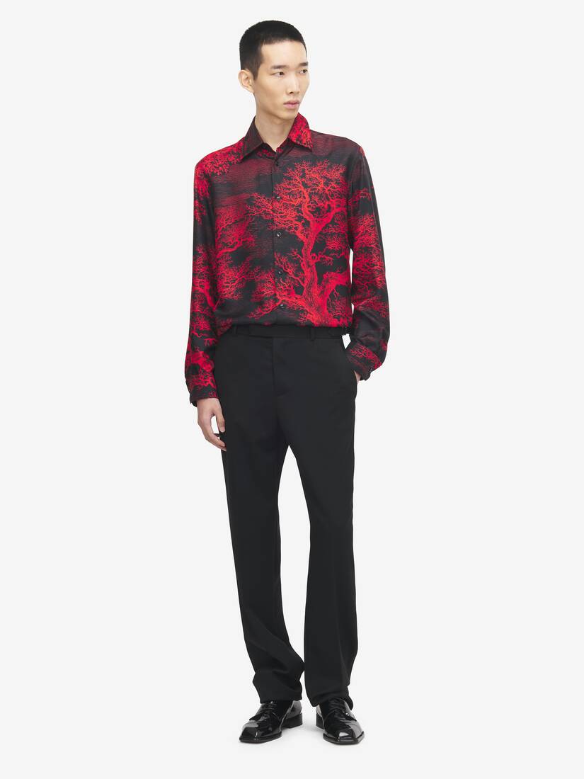 Tree Of Life' Print Shirt | Alexander McQueen - image 2