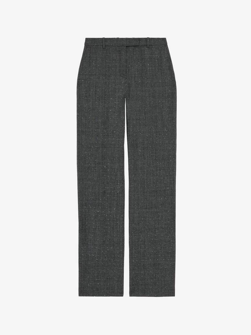Flecked Glen Check Tailored Trousers | Alexander McQueen - image 2