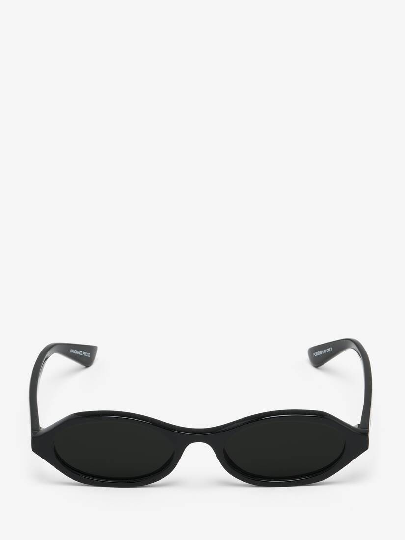 Geometric Oval Sunglasses | Alexander McQueen - image 1