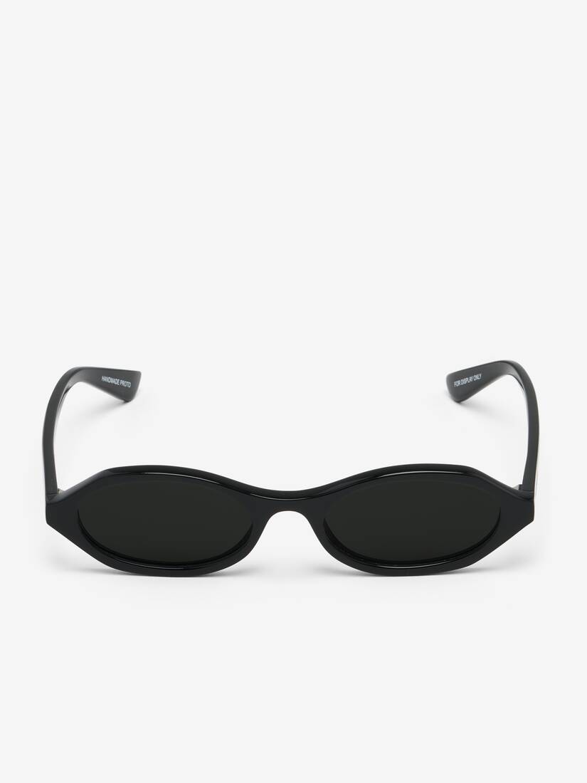 几何椭圆框太阳眼镜 | Alexander McQueen - image 1