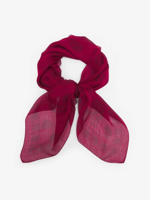 Women's Classic Skull Foulard in Purple | Alexander McQueen US