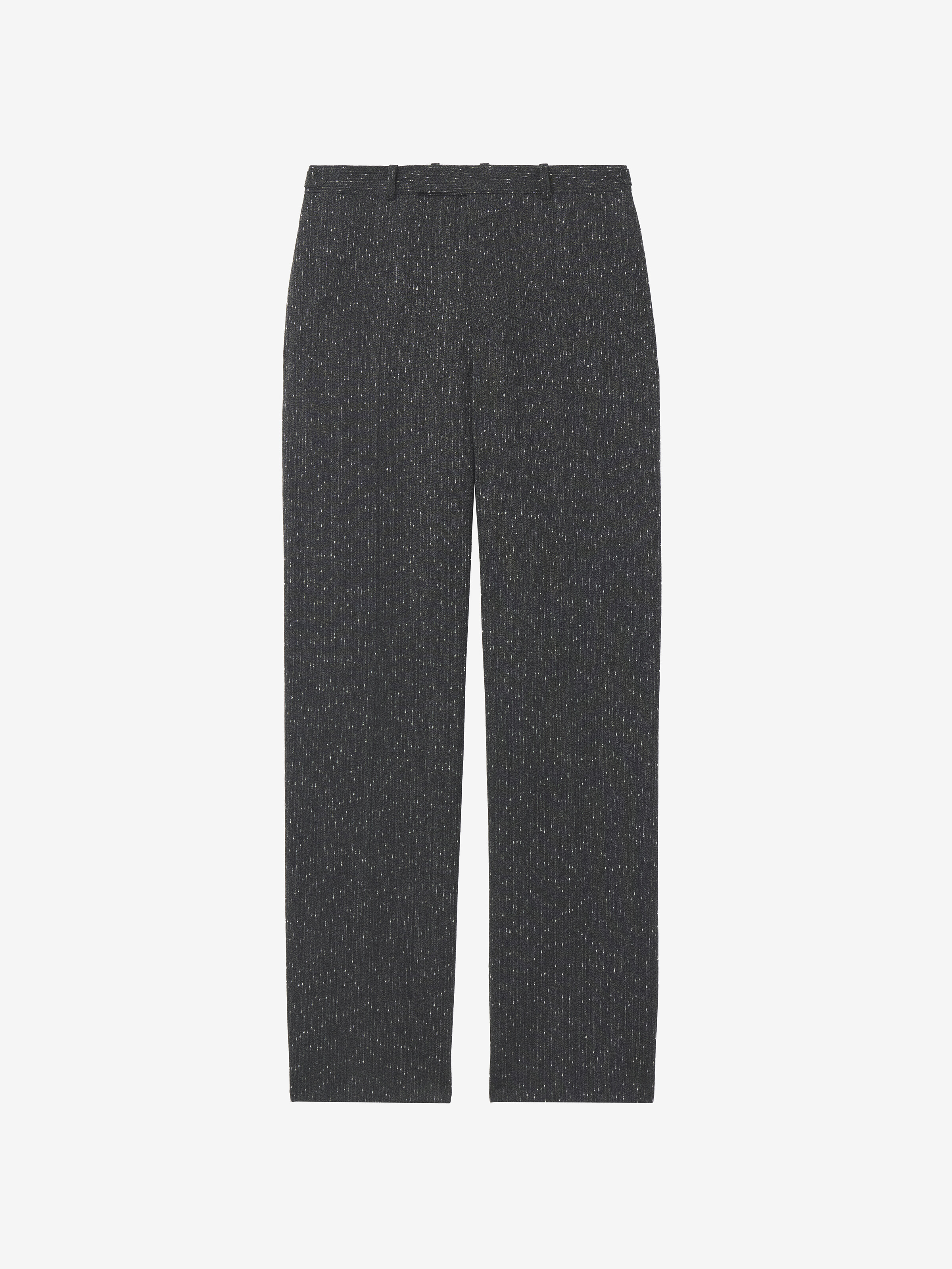Pantalon à motif rayé moucheté pour Homme en Gris Mélangé in 99% Laine, 1% Polyamide | Alexander McQueen - image 1