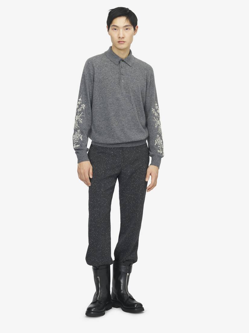 Floral Embroidery Polo Shirt | Alexander McQueen - image 2