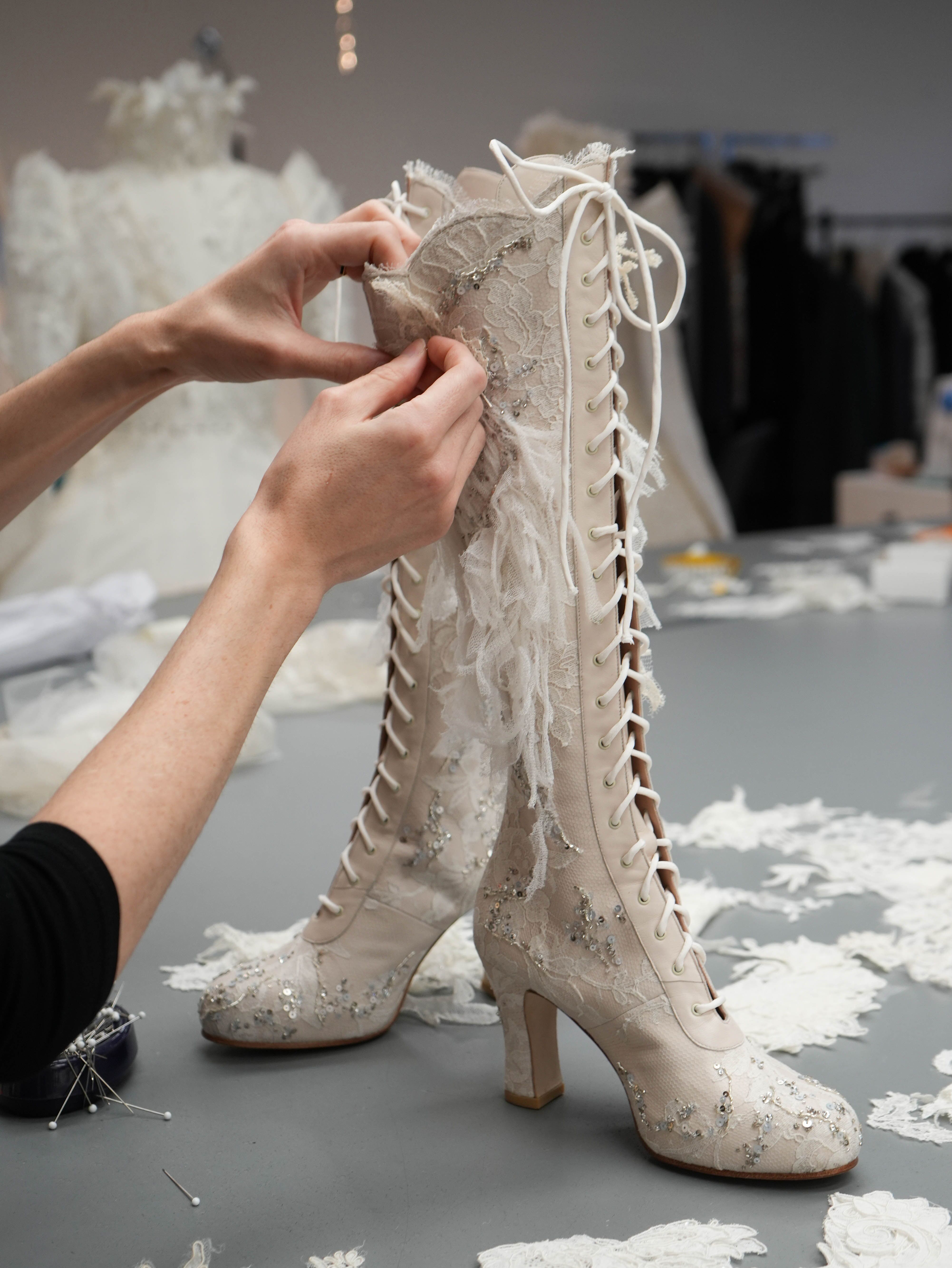 Chappell Roan Wearing custom McQueen 