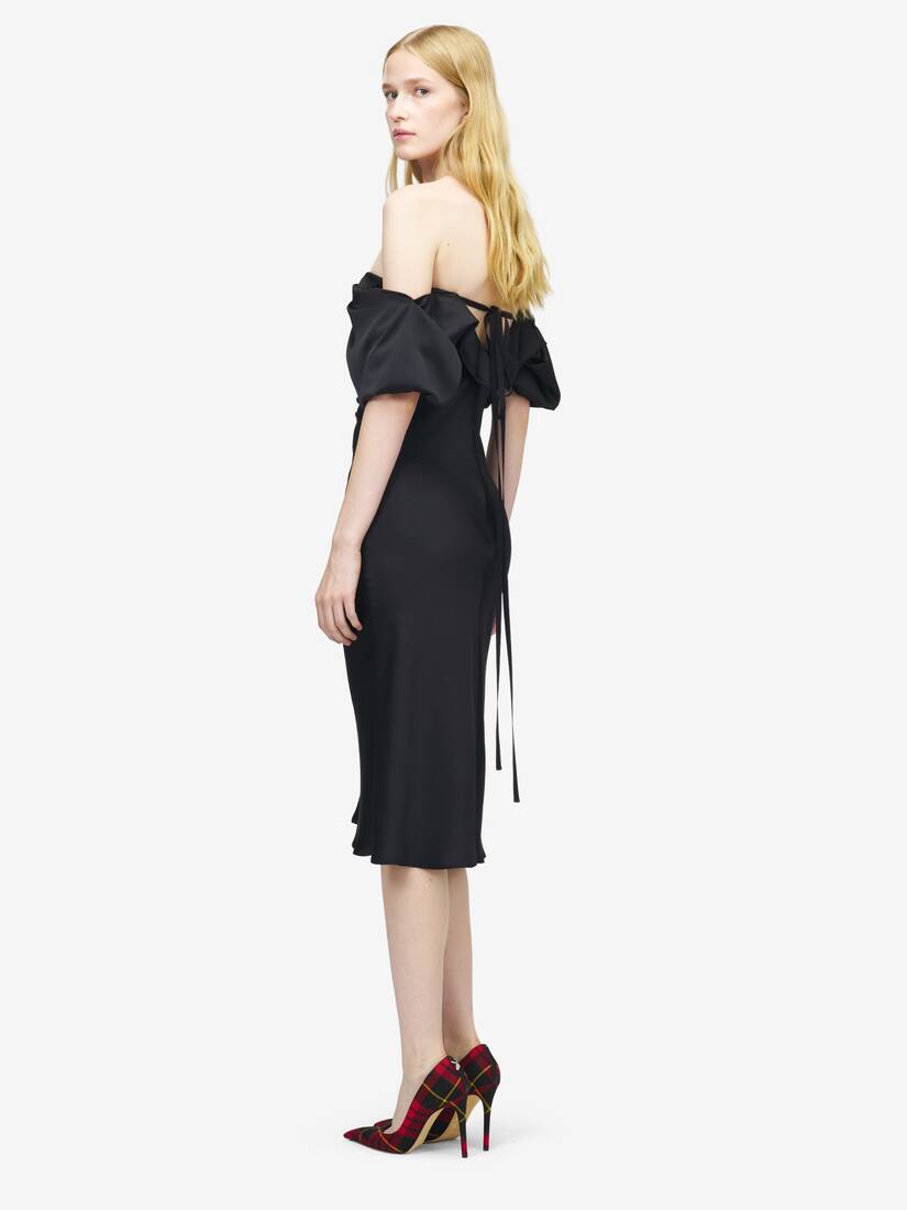 Schulterfreies, drapiertes Abendkleid | Alexander McQueen - image 4