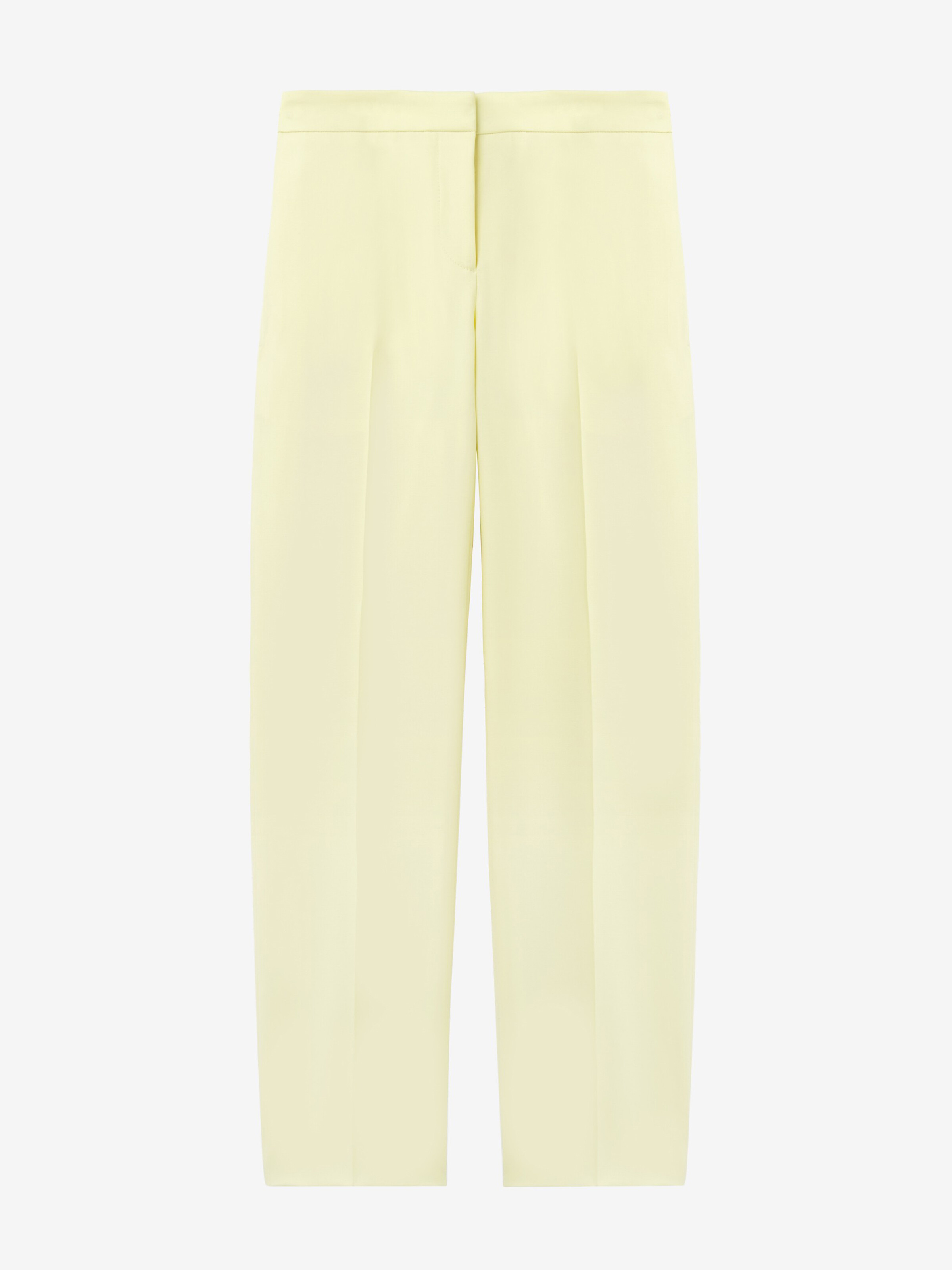 Wool Gabardine Cigarette Trousers