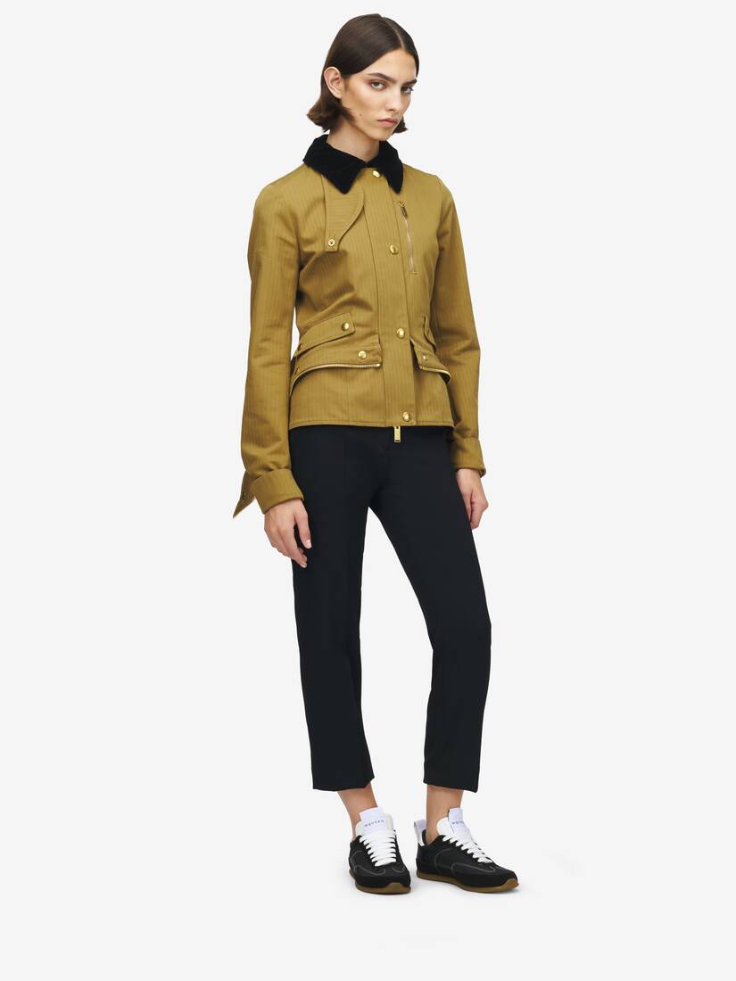 Veste Kickback en coton à chevrons | Alexander McQueen - image 2