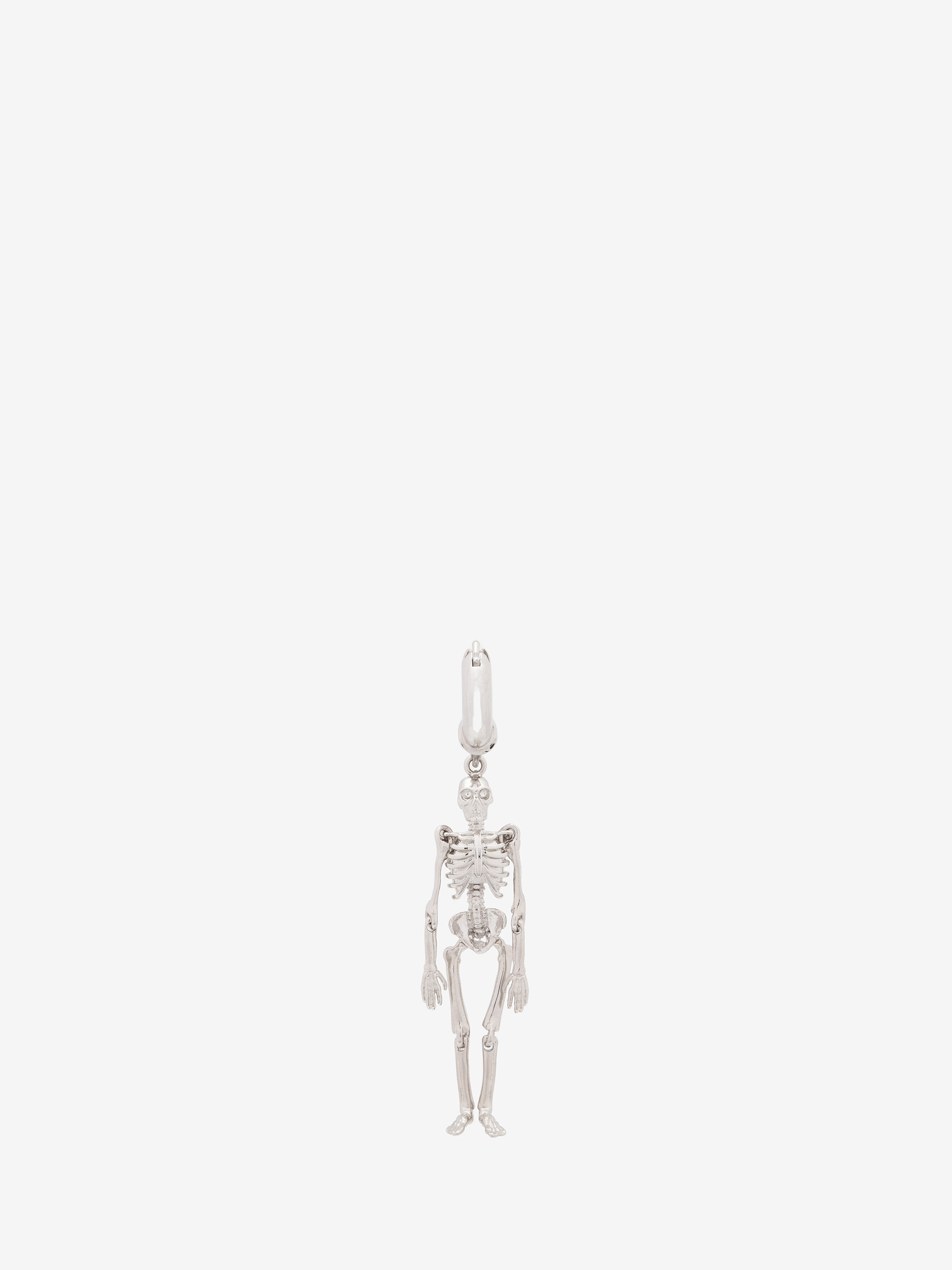 Boucle d’oreille Dancing Skeleton pour Homme en Finition argent in Laiton | Alexander McQueen - image 1