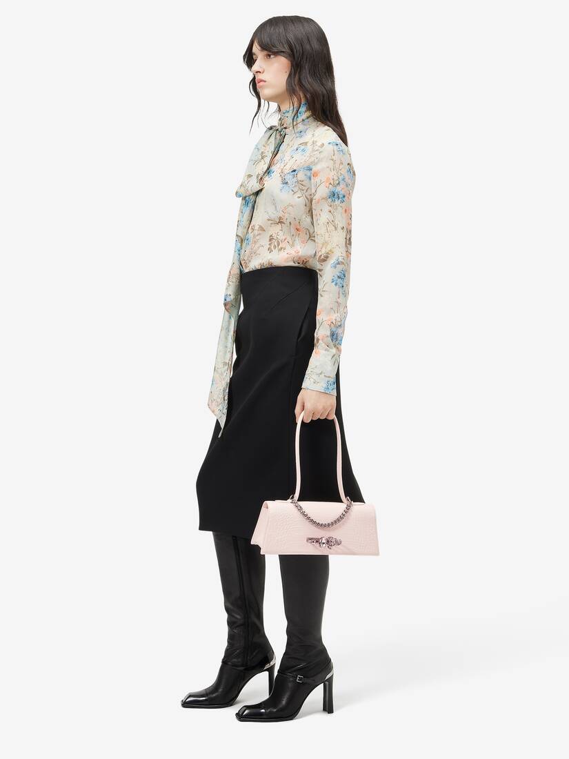 Camicia Wallpaper Floral con cravatta | Alexander McQueen - image 3