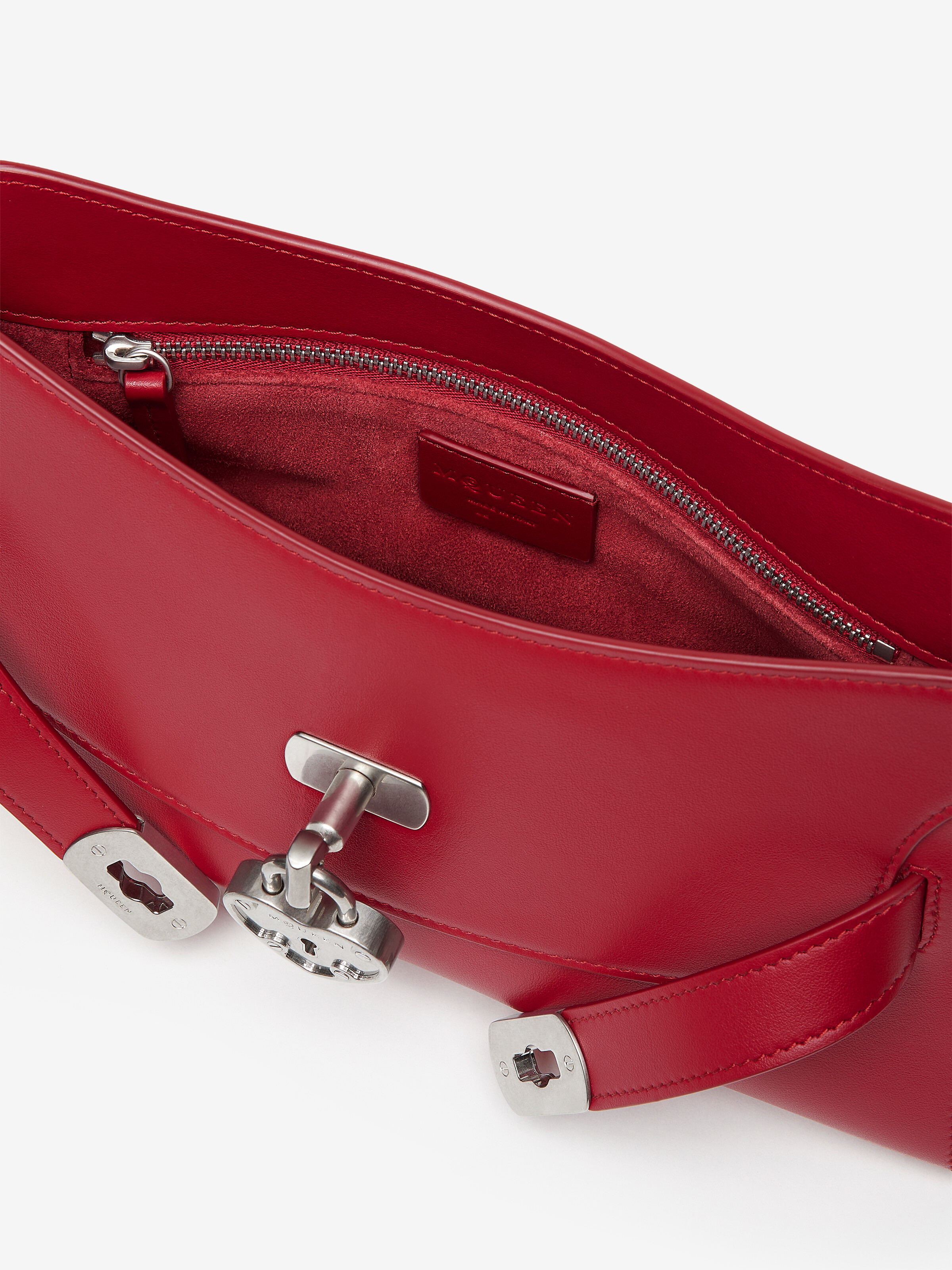 Women's Locke Shoulder Mini in Red in Calf Leather | Alexander McQueen - image 5