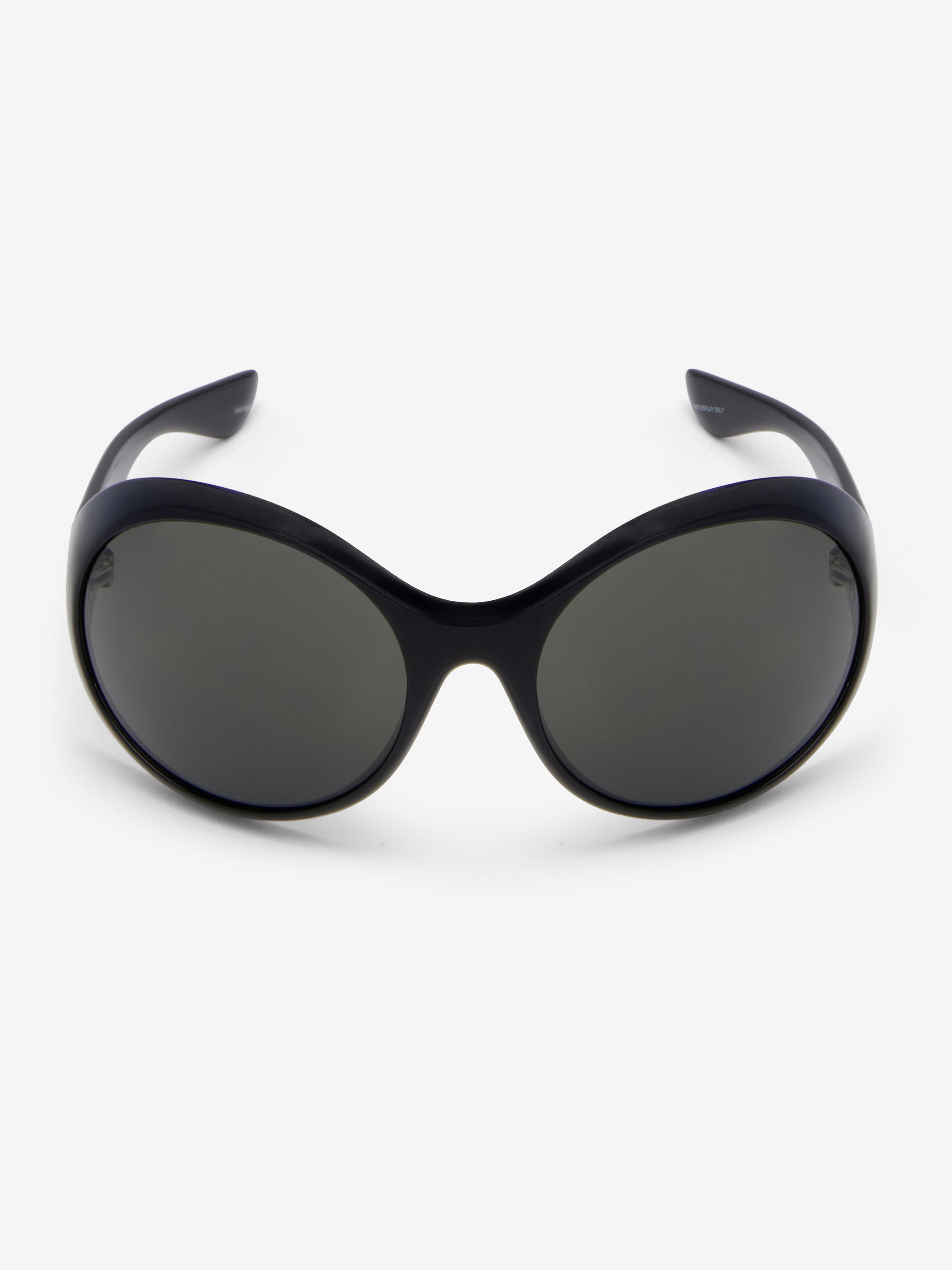 Kate Round Sunglasses in Black and grey