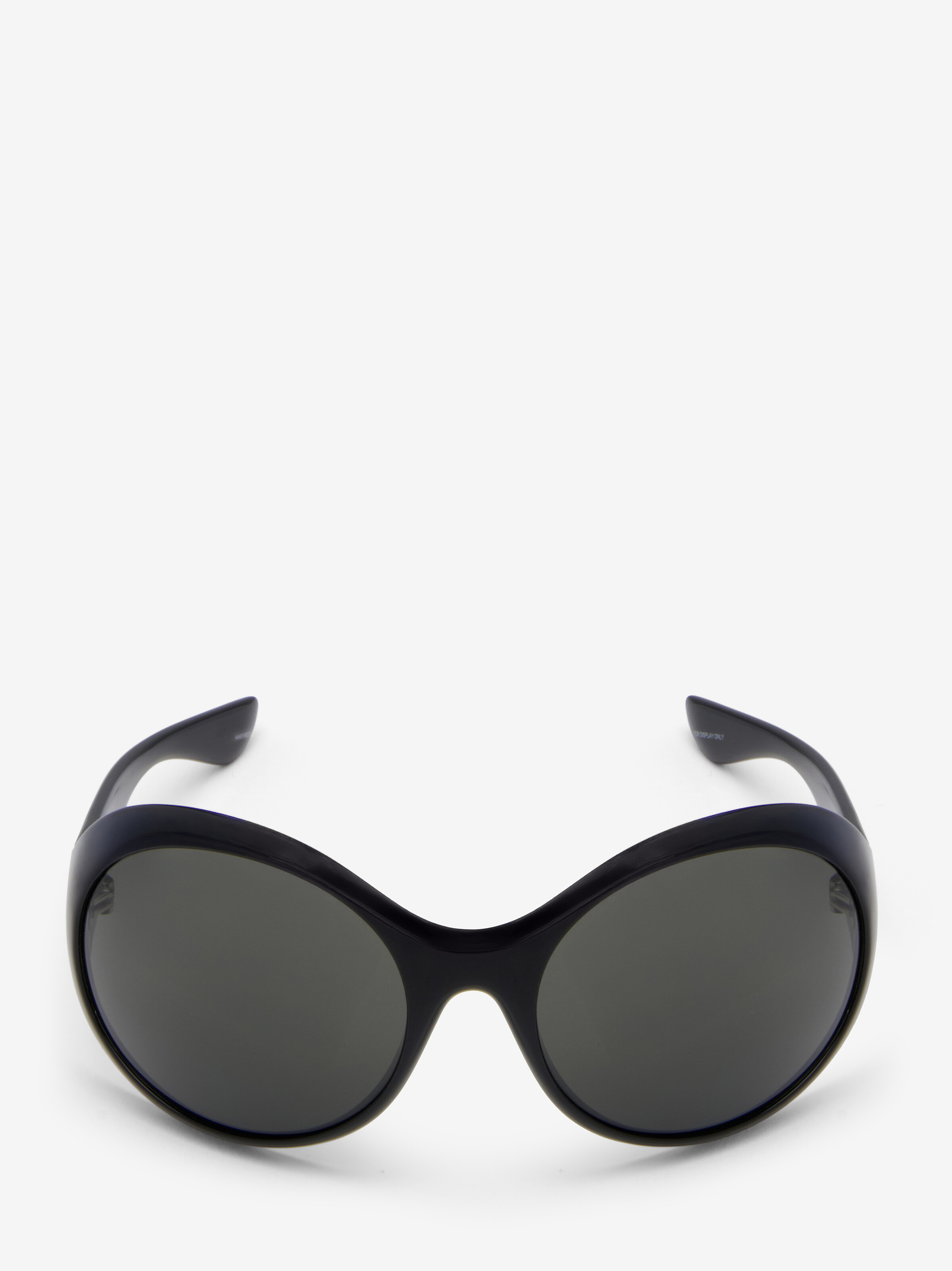 Kate Round Sunglasses in Black in Bio Injection | Alexander McQueen - image 1