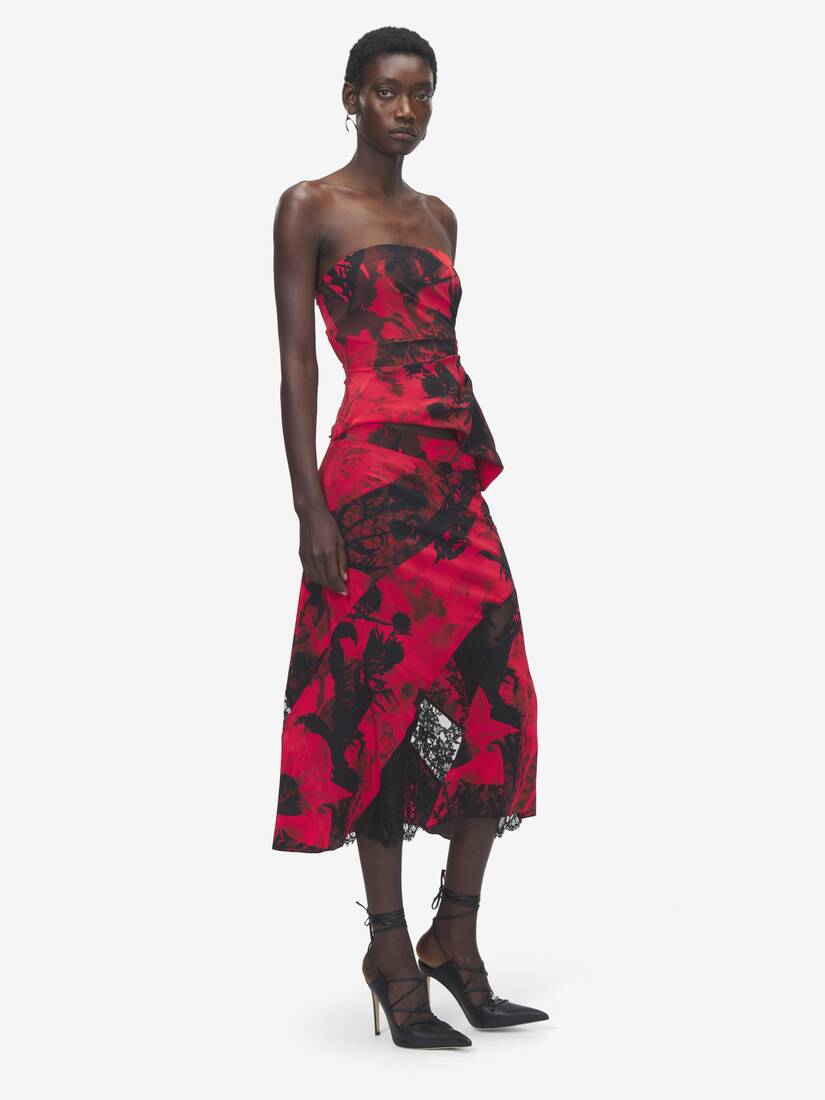 Floral Strapless Top | Alexander McQueen - image 2
